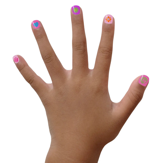 Piggy Paint Blossom Nail Art Kit - Non-Toxic Water-Based Nail Polish for Kids & Girls - Safe, Fun Nail Design for Parties, Playdates & Special Occasions