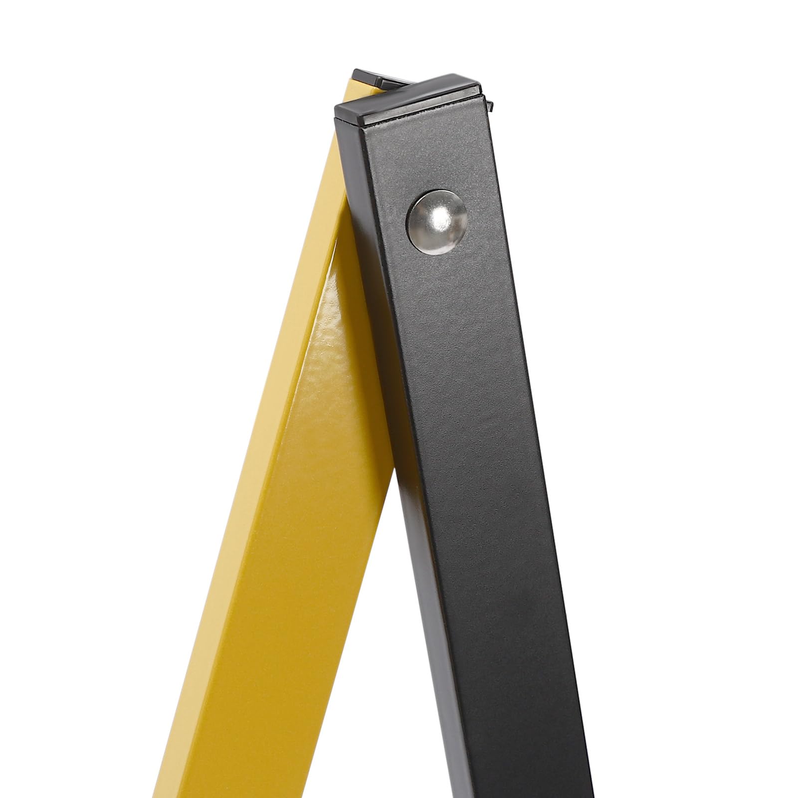 Foldable Industrial Expandable Metal Barricade - Adjustable Safety Barrier Gate with Wheels, Portable Traffic Fence (Yellow & Black, Expands to 11 Feet) - Ideal for Crowd Control, Construction Sites & Event Safety Management