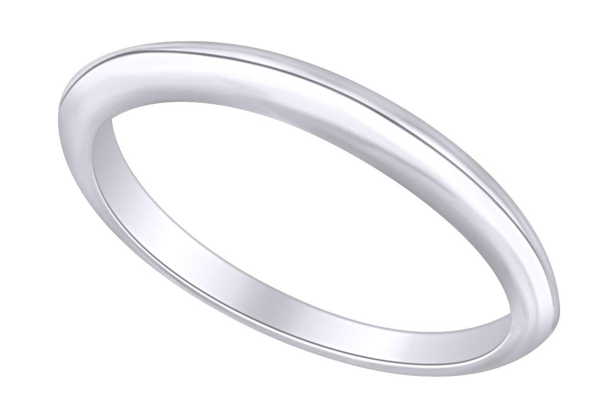 14K Solid Gold Round Classic Engagement Band Ring - Perfect for Proposals, Weddings & Anniversaries