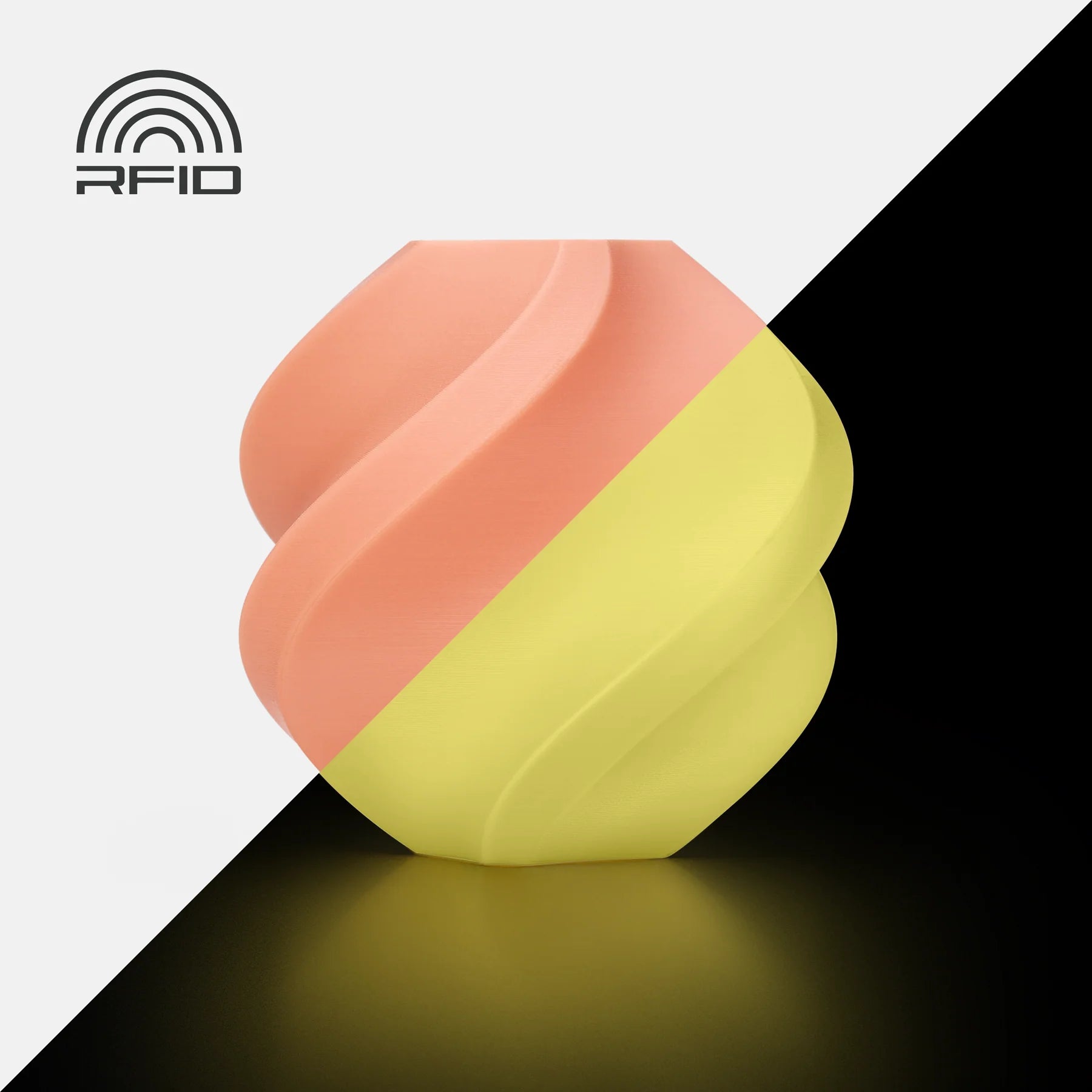 Bambu Lab PLA Glow Filament - 1.75mm 3D Printer Filament, Fluorescent Glow in The Dark, Perfect for DIY Crafts, Cosplay Props & Night Decorations