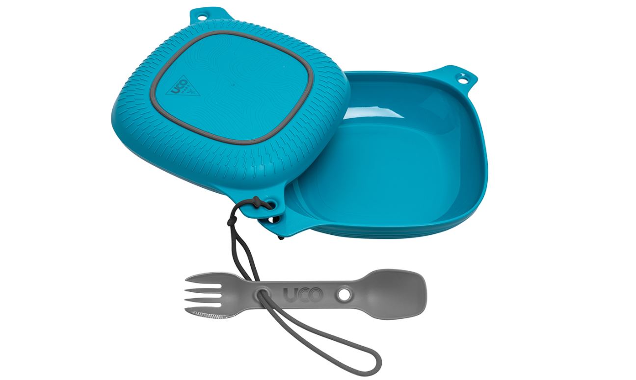 4-Piece Camping Mess Kit - Lightweight & Portable Outdoor Dinnerware Set for Hiking, Backpacking, and Picnics