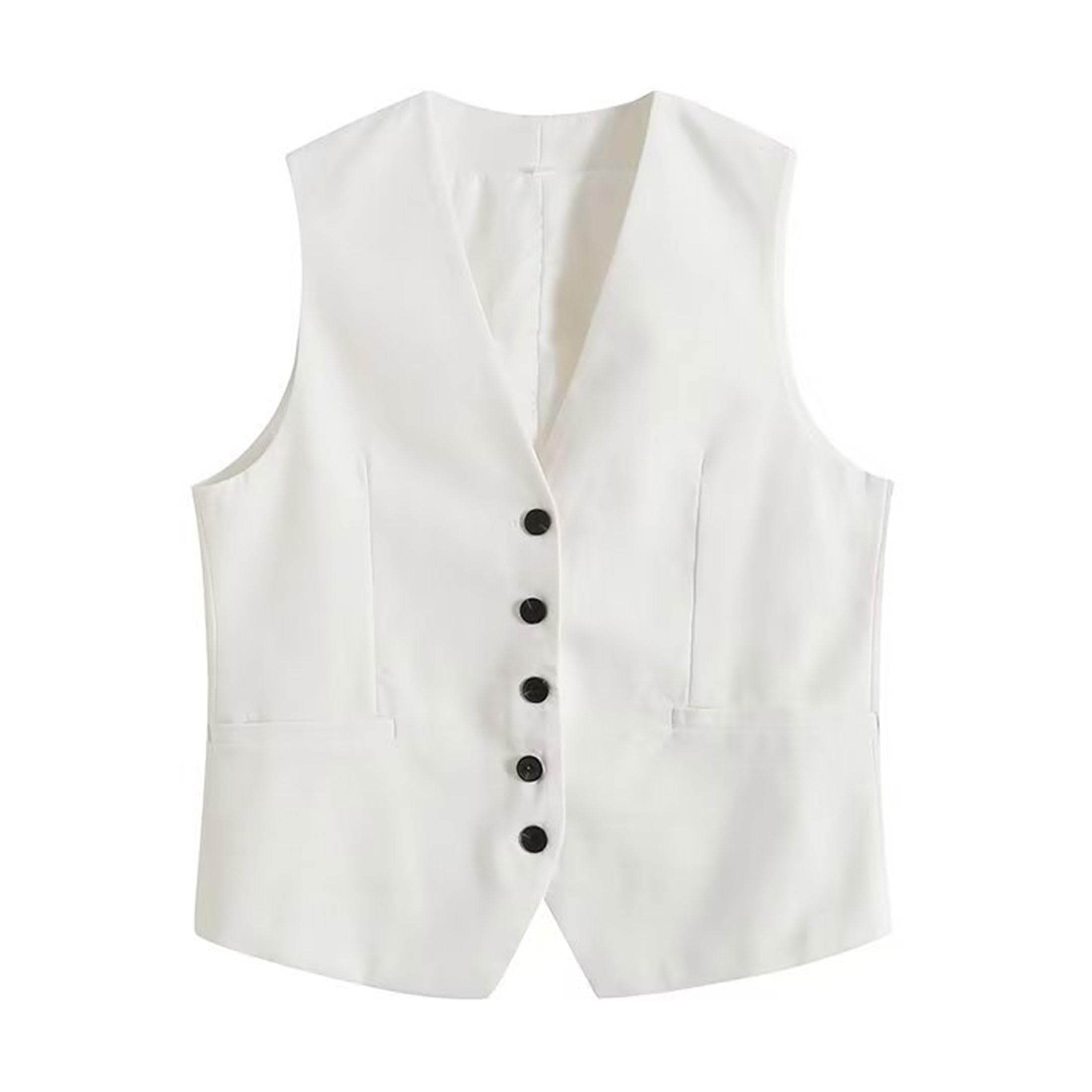 Bozanly Women's 2-Piece Summer Outfit - Sleeveless Blazer Vest & High Waist Shorts Matching Set | Casual Office Wear & Beach Vacation Outfits