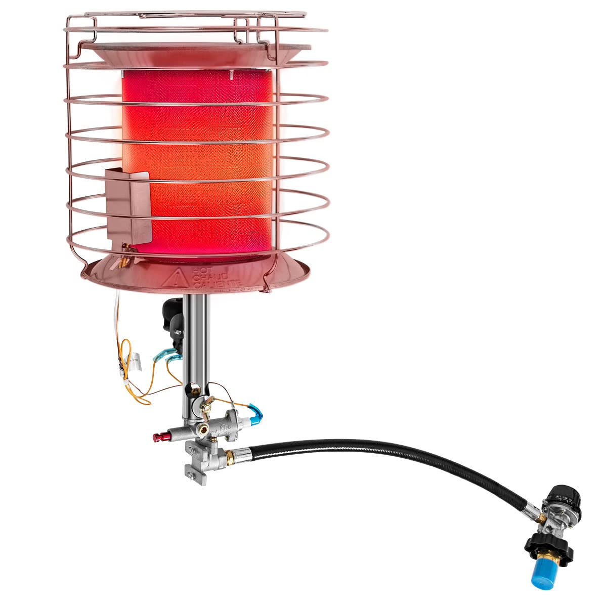SAFSTAR 35,000-42,000 BTU Portable Propane Heater with Tip-Over Protection & Auto Shut-Off - Indoor Outdoor Space Heater for Garage, Workshop, Camping, Ice Fishing & Emergency Survival (Propane Tank Not Included)