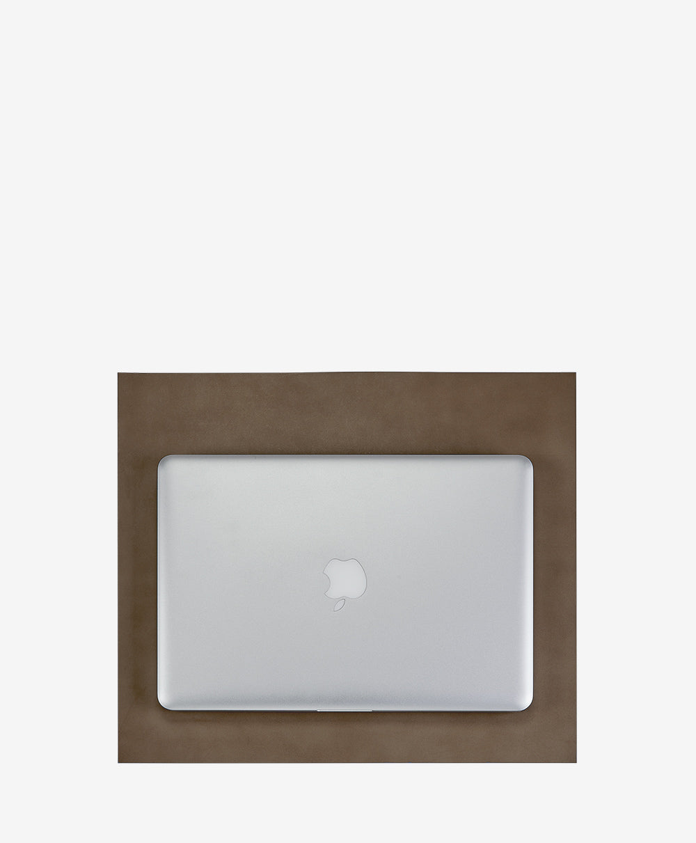 Premium Italian Leather Desk Mat in Nude Taupe - Luxurious Office & Home Workspace Accessory for Desktops, Laptops & Writing