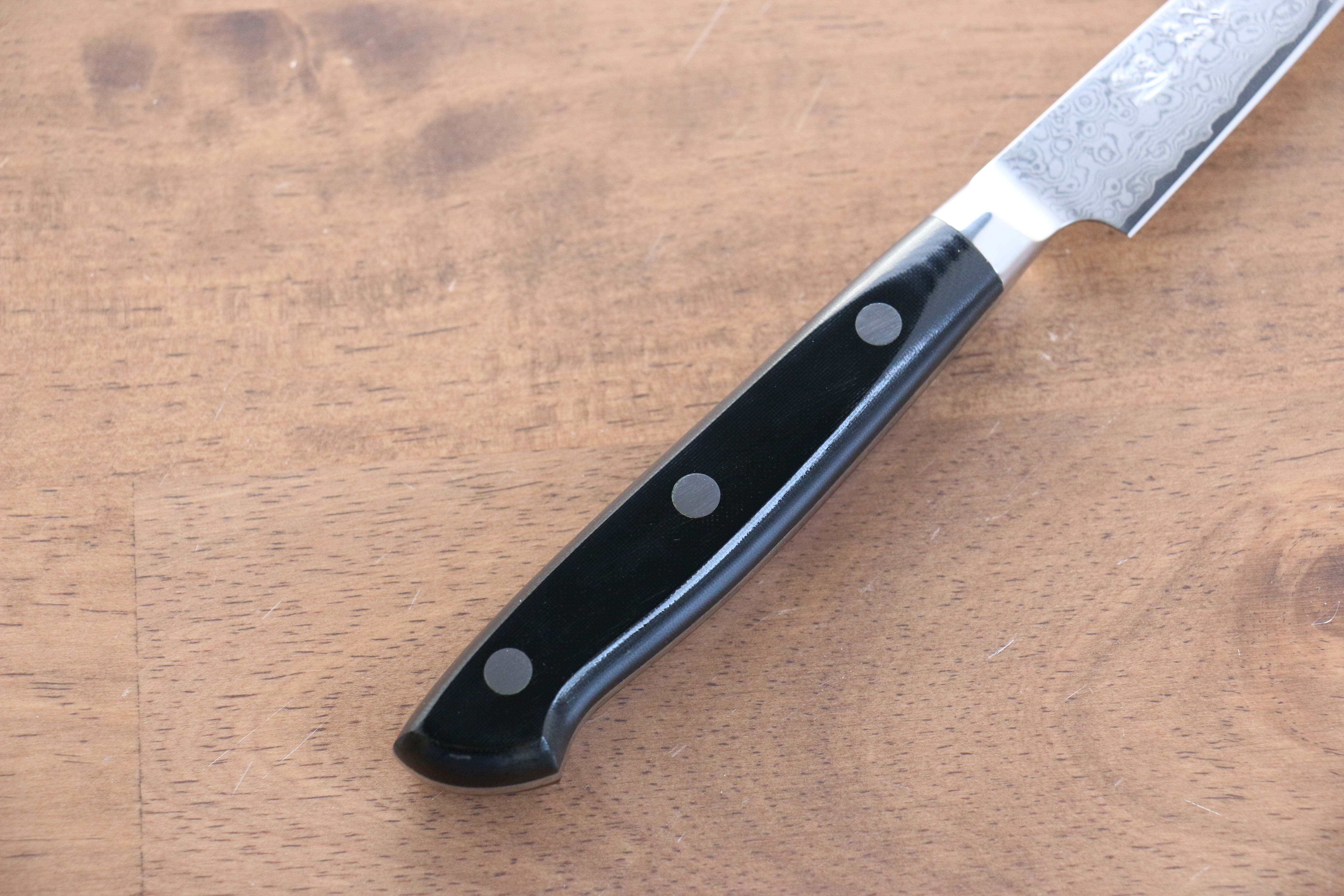 Premium Seisuke VG10 33-Layer Damascus Steel Paring Knife - 75mm Blade with Durable Micarta Handle - Perfect for Peeling, Slicing & Precision Kitchen Tasks