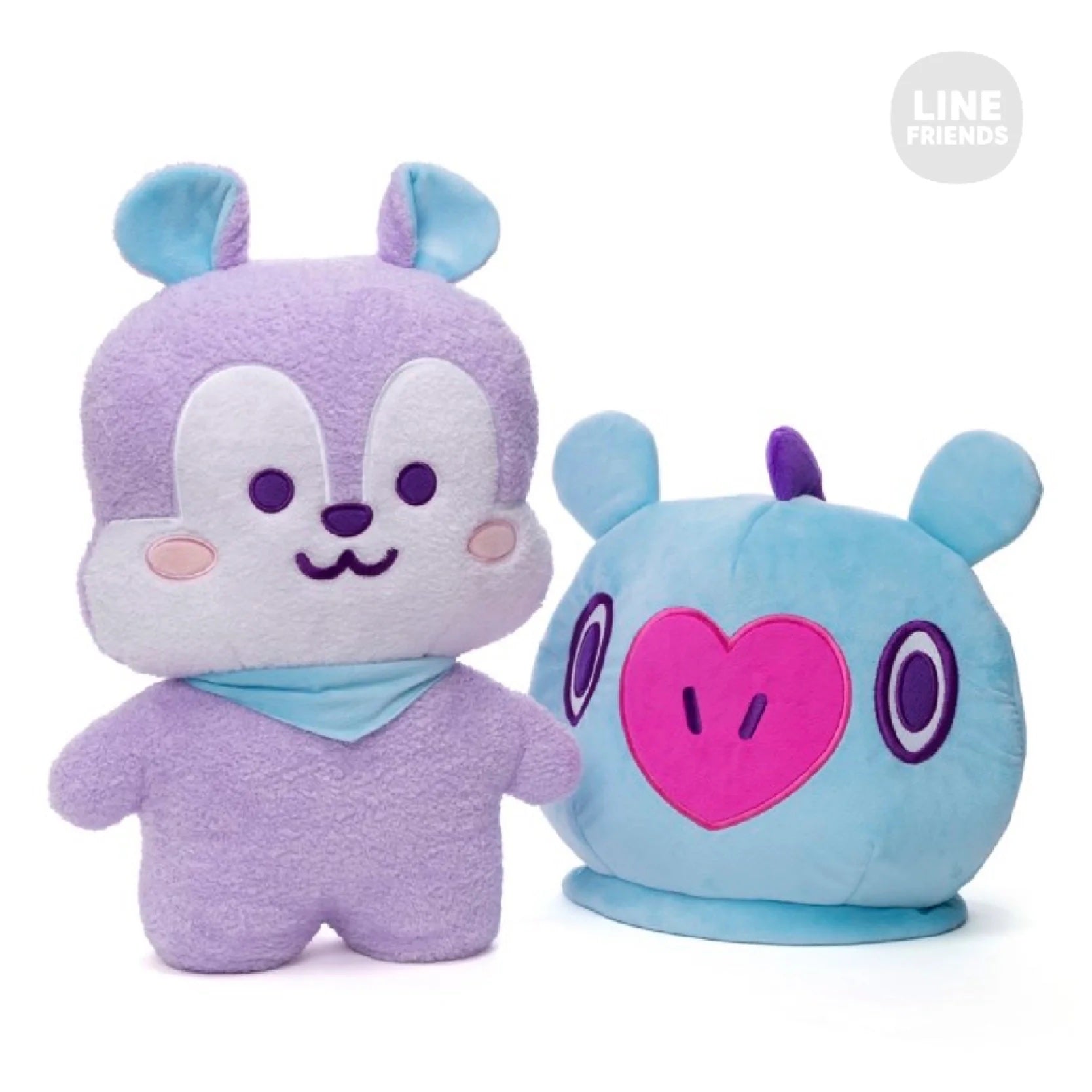 BT21 Mang Plush Toy with Detachable Mask - Cute Korean Character Stuffed Animal for BTS Fans | Perfect for Room Decor, Birthday Gifts & K-Pop Collections