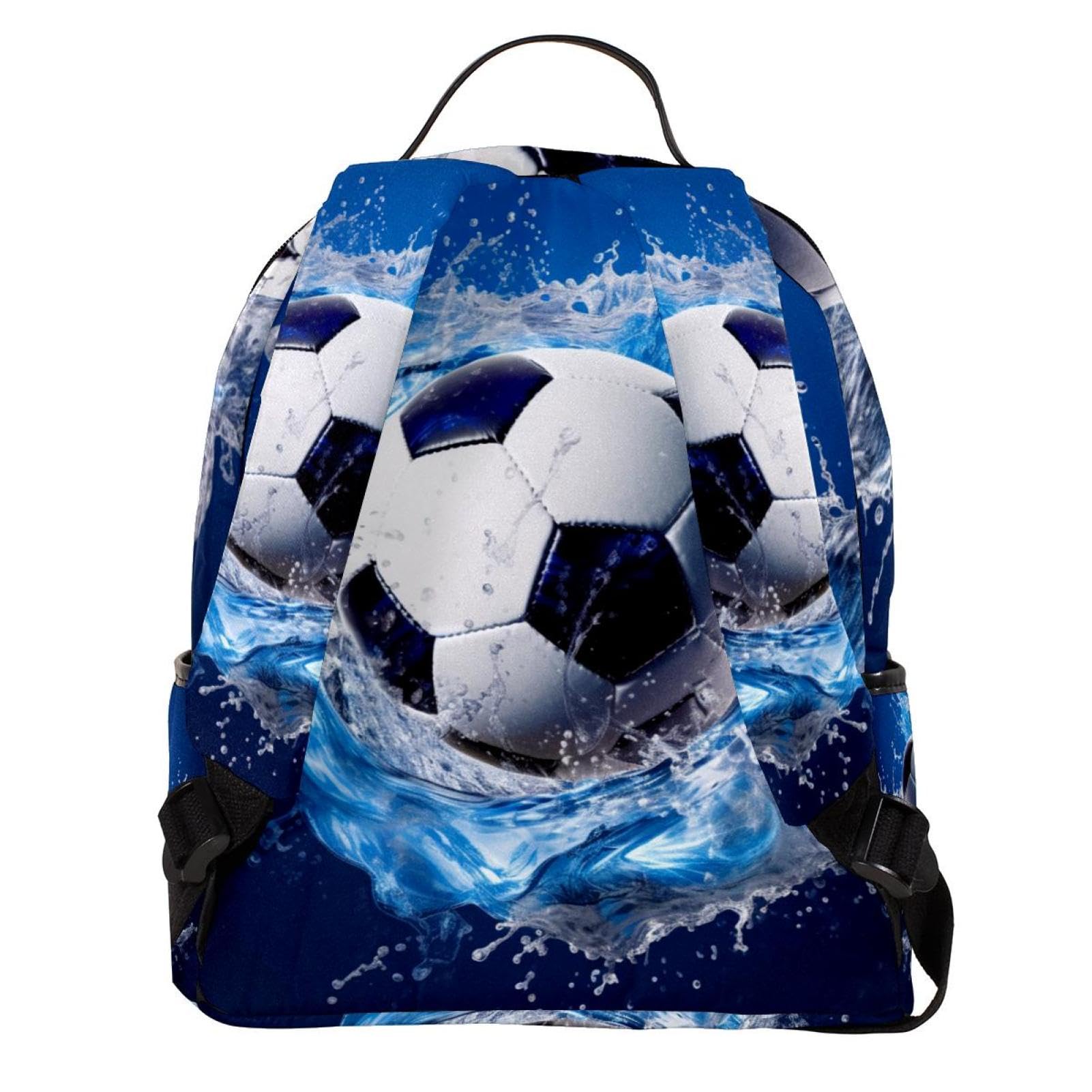 Lightweight Travel Backpack - Small Carry On Backpack for Men & Women, Water Resistant Blue Ocean Design - Perfect for Airplane, Hiking, School & Daily Use
