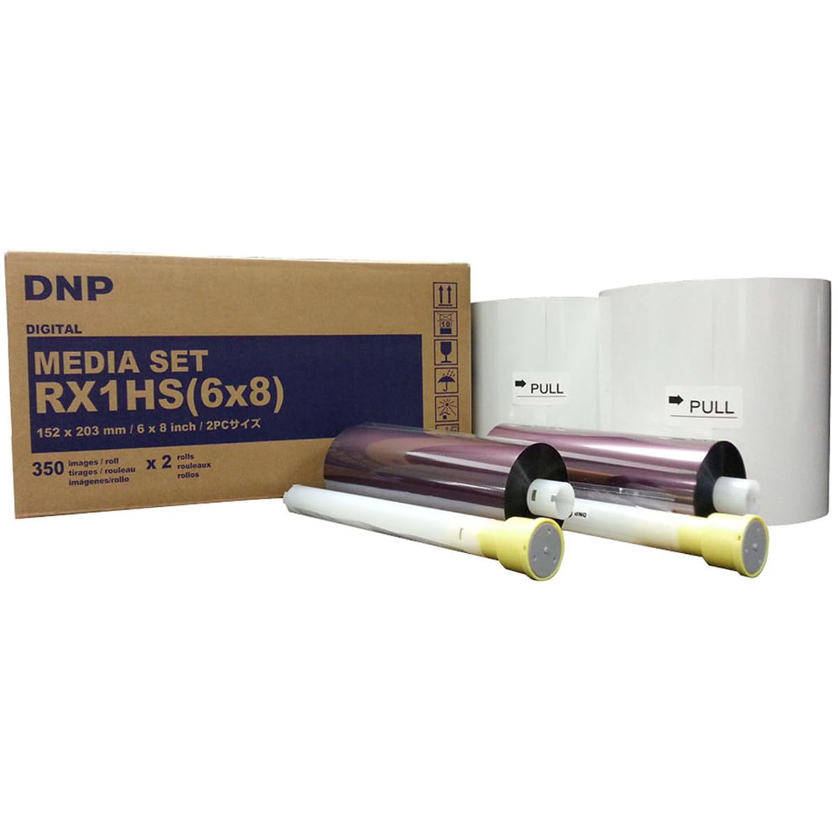 DNP Dye Sublimation Printer Media - 6x8 Inches, 700 Prints Per Roll | Glossy or Matte Finish | High Speed 300x600 DPI | Compatible with DS-RX1HS & RX1 | Perfect for Photo Printing, T-Shirt Transfers & Sublimation Projects