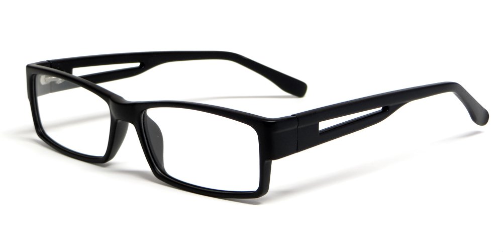 Calabria Soho 1001 Matte Black Designer Reading Glasses Frames with Demo Lenses - Stylish Eyewear for Reading, Work & Fashion