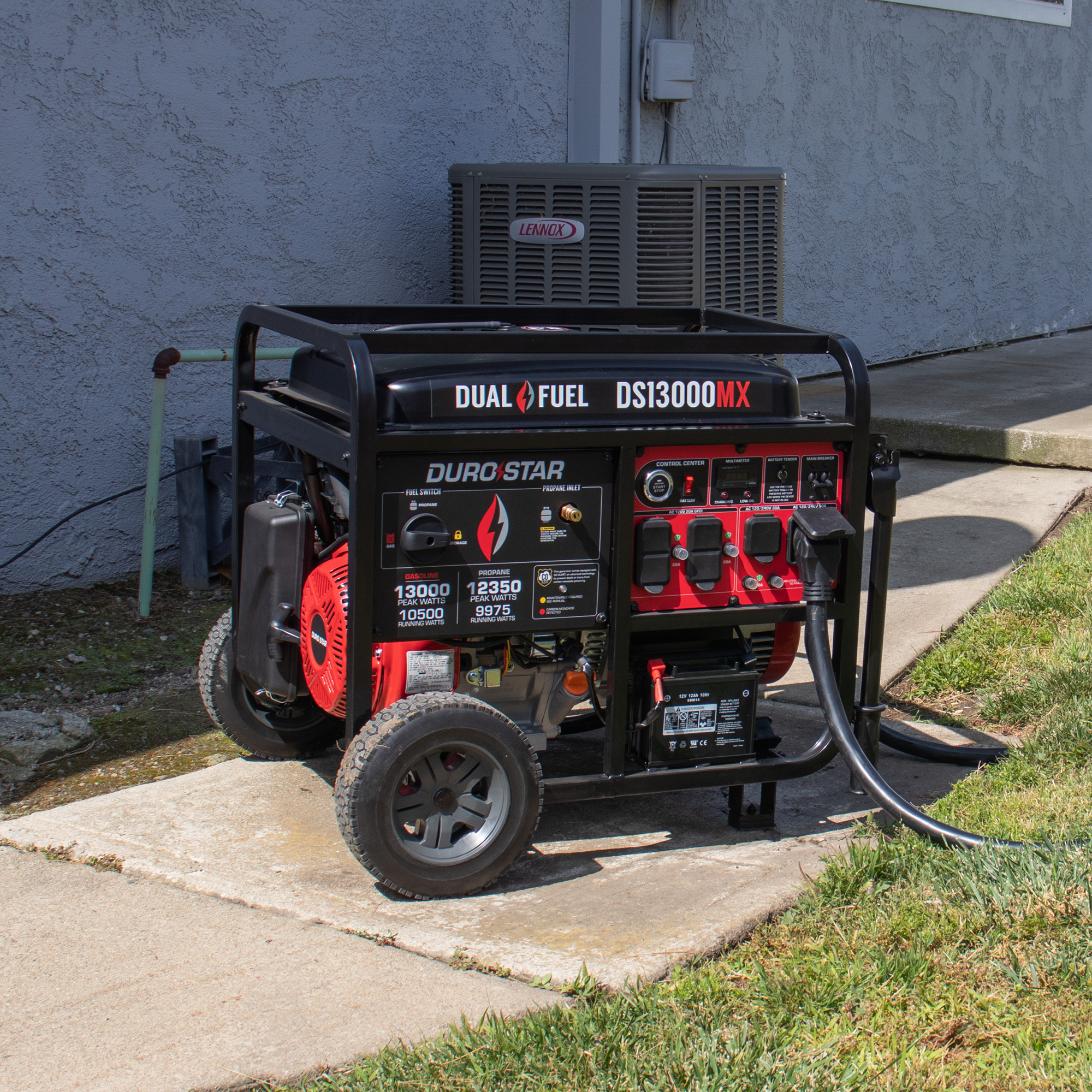 13,000W Dual Fuel Portable Generator with CO Alert - Reliable Power for Camping, Emergencies & Home Backup