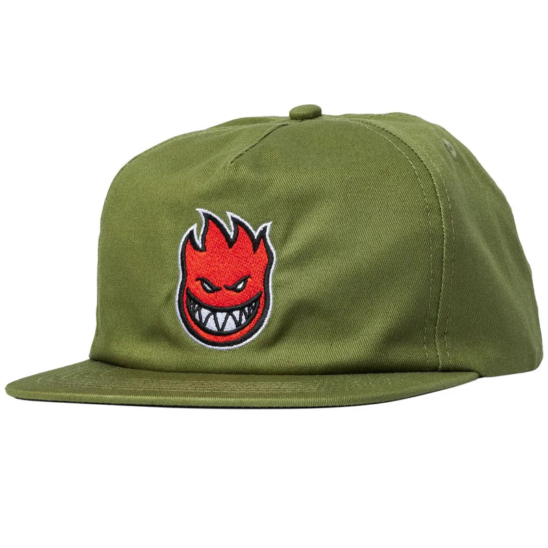 Spitfire Bighead Fill Hat - Olive/Red Color - Warm Winter Beanie for Men & Women - Perfect for Skiing, Snowboarding & Outdoor Activities