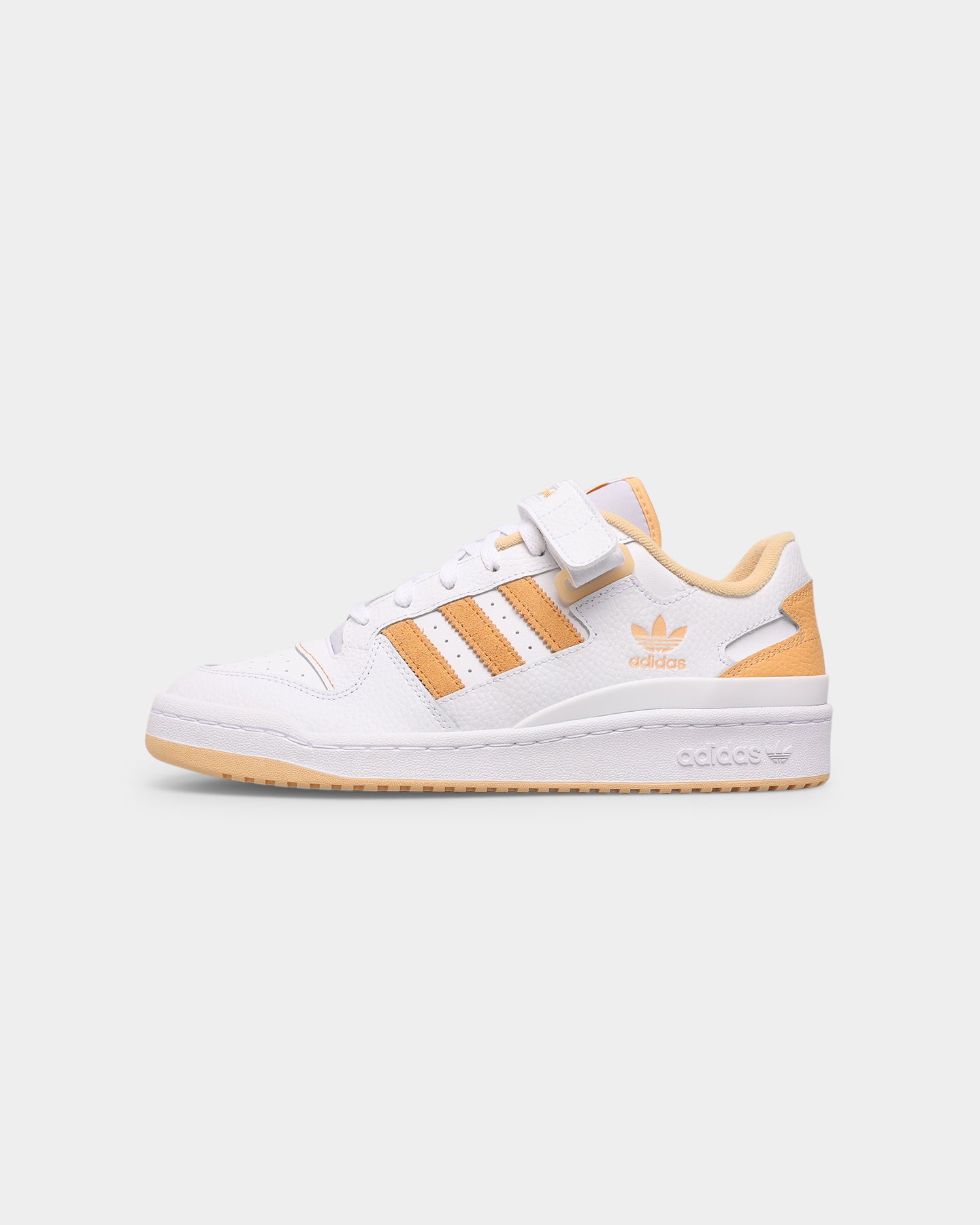 Adidas Forum Low Sneakers - Cloud White/Pulse Amber/Orange Rush - Men's Casual Shoes for Streetwear & Everyday Comfort