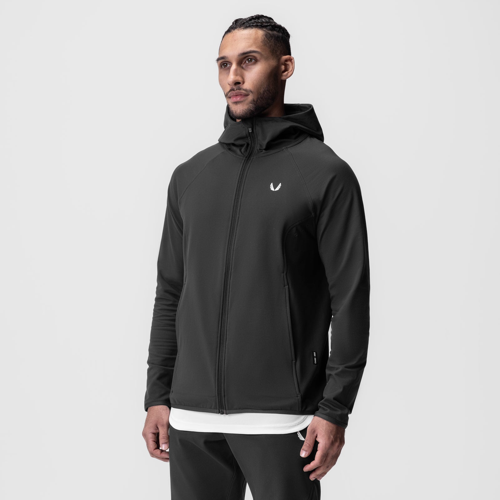 Performance Fleece Zip Hoodie for Men & Women - Soft & Warm Pullover with Front Pockets - Space Grey - Perfect for Outdoor Activities, Gym & Casual Wear