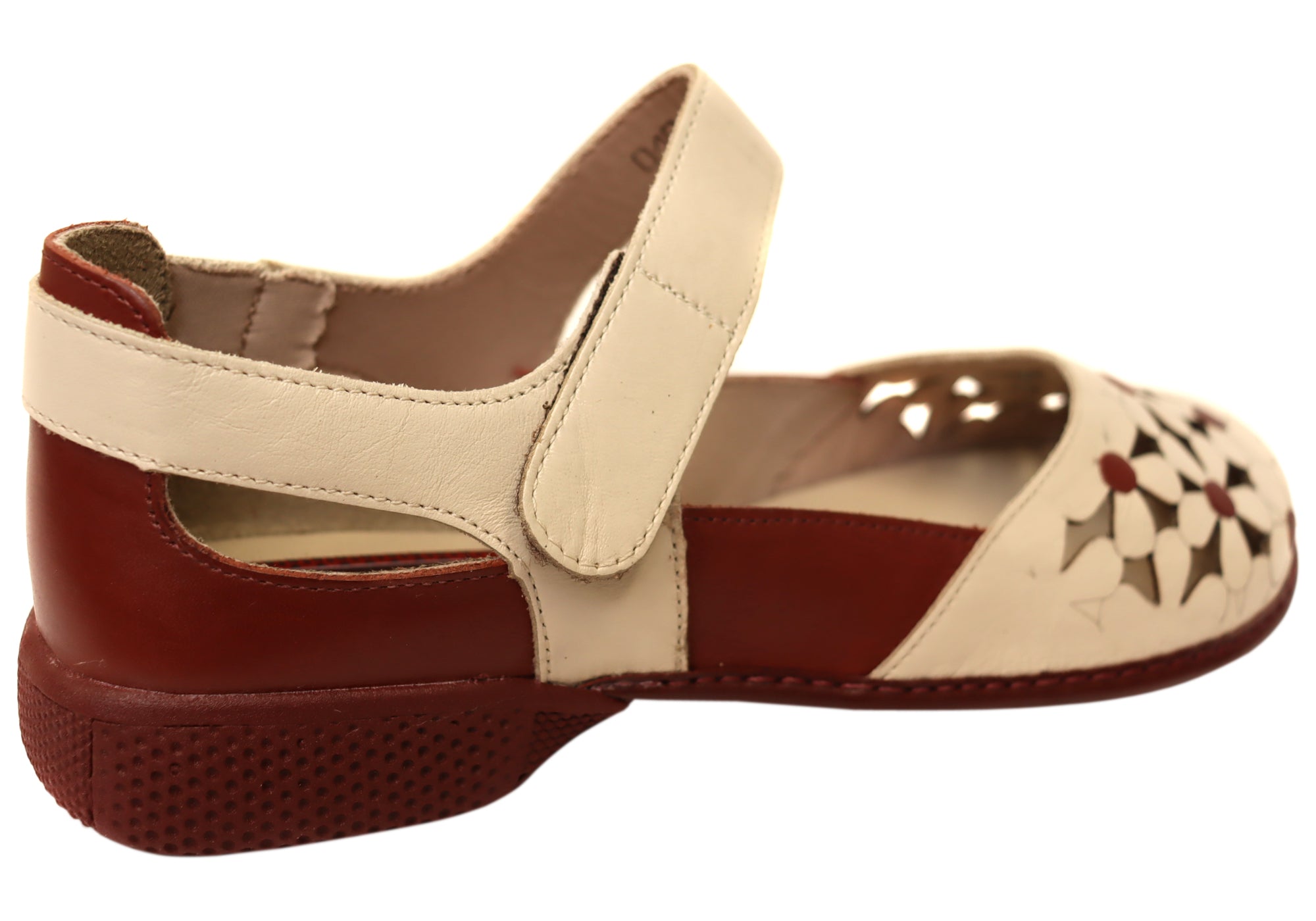 J Gean Tulip Women's Comfortable Brazilian Leather Mary Jane Shoes - Elegant & Supportive Flats for Work, Wedding & Everyday Wear