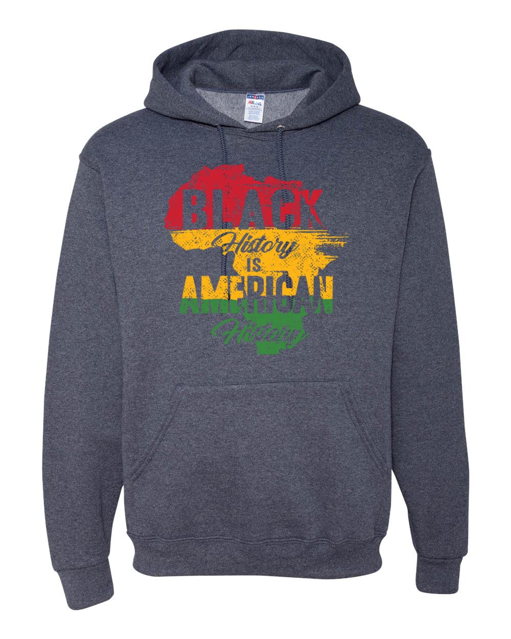 Black History is American History Black Pride Unisex Graphic Hoodie Sweatshirt - Black Culture Apparel for Men & Women - Perfect for Black History Month, Civil Rights Events & Everyday Wear