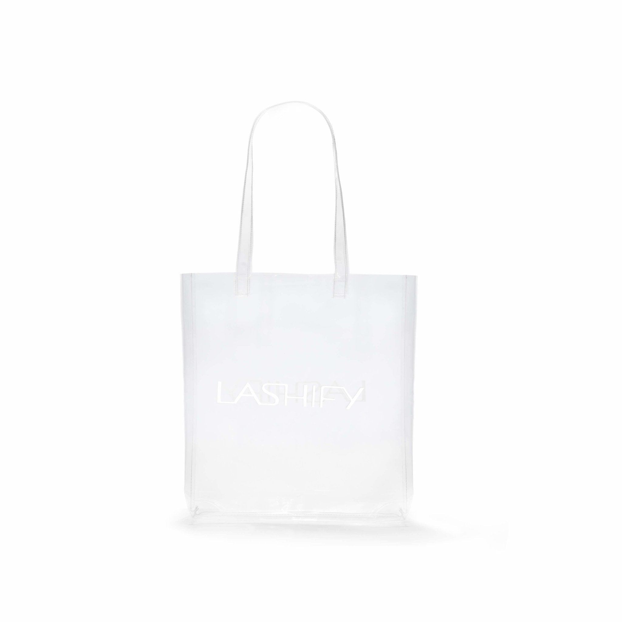 Lashify Clear Tote Bag - Waterproof & Durable Makeup Organizer for Lash Extensions & Beauty Essentials - Perfect for Travel, Gym & Salon Use