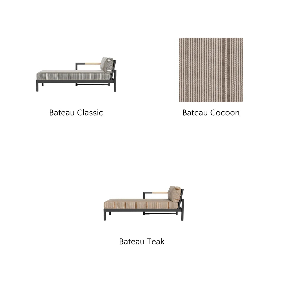 Breeze XL Outdoor Chaise Lounge Chair - Left Facing Patio Furniture for Poolside, Garden & Backyard Relaxation
