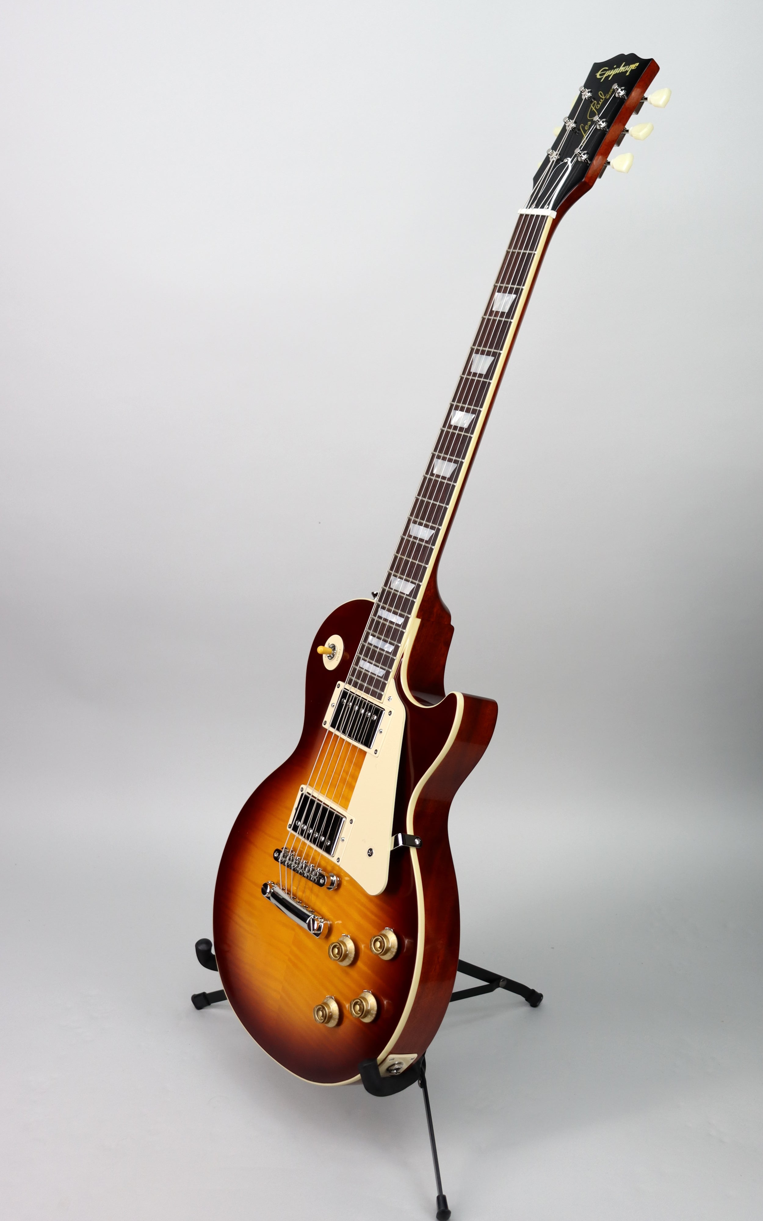 Epiphone Inspired by Gibson Custom '59 Les Paul Standard Electric Guitar - Deep Cherry Sunburst Finish | Premium Tone & Playability | Perfect for Rock, Blues & Studio Recording
