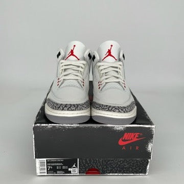 Original Air Jordan 3 White Cement Reimagined Men's Basketball Shoes Size 7.5 DN3707 - Retro Sneakers for Casual Wear, Street Style & Sneaker Collectors