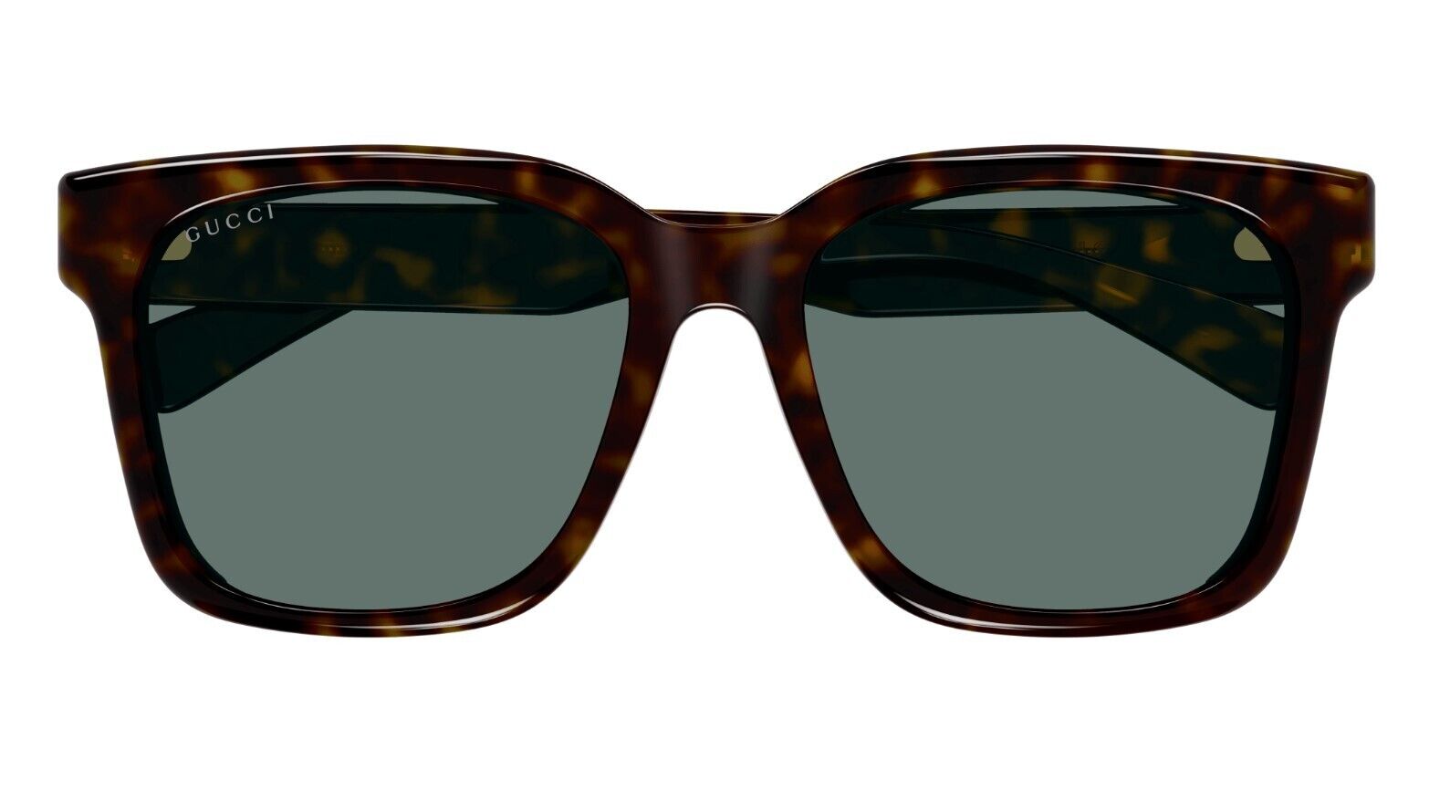 Gucci GG1175SK 004 Havana/Green Caravan Unisex Sunglasses - Stylish UV Protection for Men & Women - Perfect for Beach, Driving & Outdoor Activities