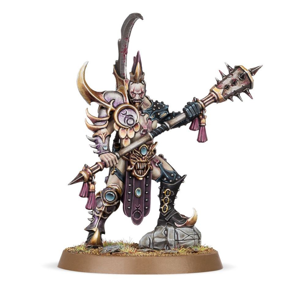 Age of Sigmar Hedonites of Slaanesh Lord of Pain Miniature - Warhammer Chaos Daemon Prince for Tabletop Gaming & Collectors