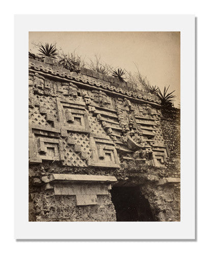 Desire Charnay Photograph - Palace of the Governor at Uxmal Mexico | Ancient Mayan Architecture Art Print | Home Decor & Office Wall Art