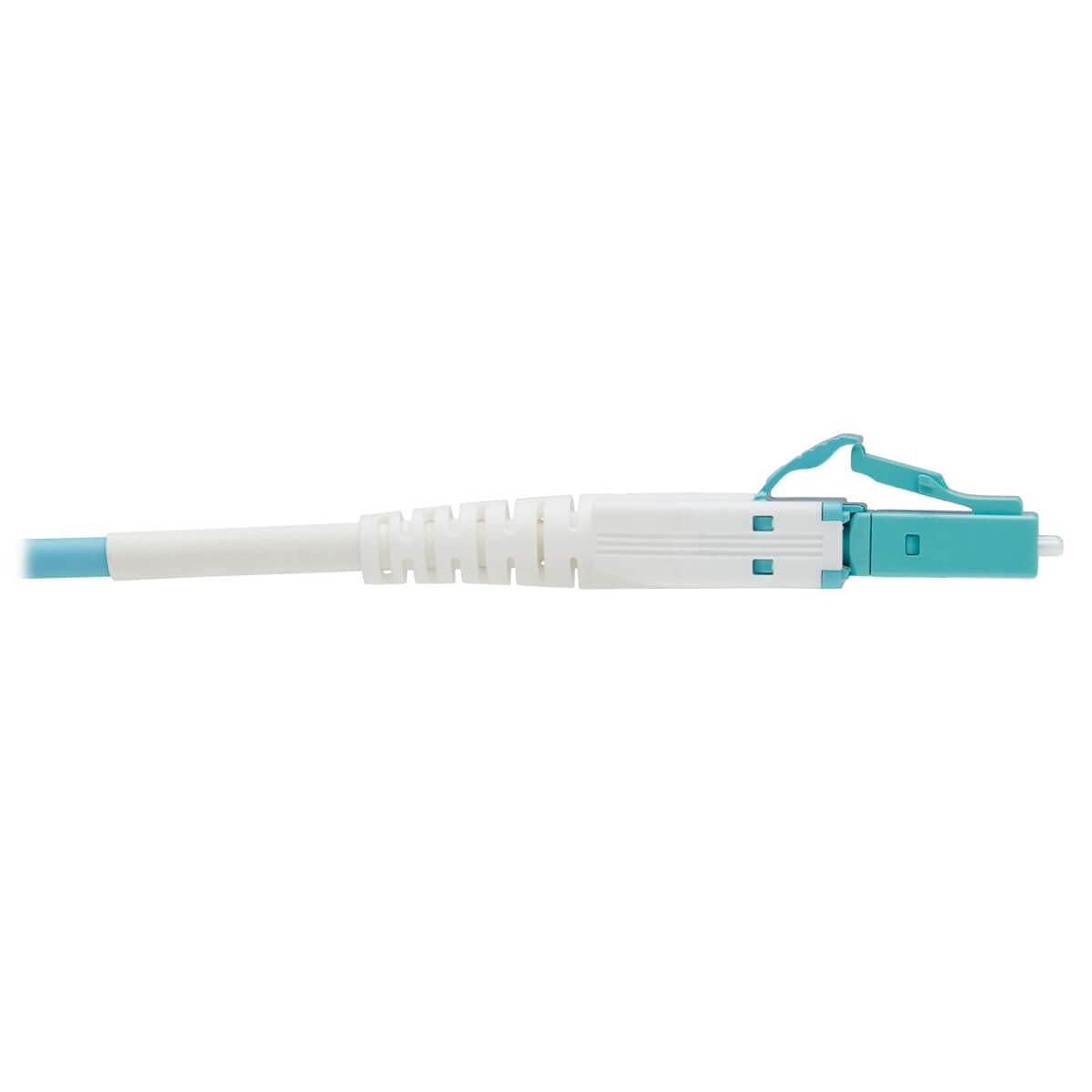 Tripp Lite 100 GbE OM4 Multimode Fiber Optic Cable - 50m (164ft) LC/LC Duplex 50/125 LSZH Armored Aqua Cable (N821-50M-AQ-AR) for High-Speed Data Centers, Server Rooms & Network Backbone Connections