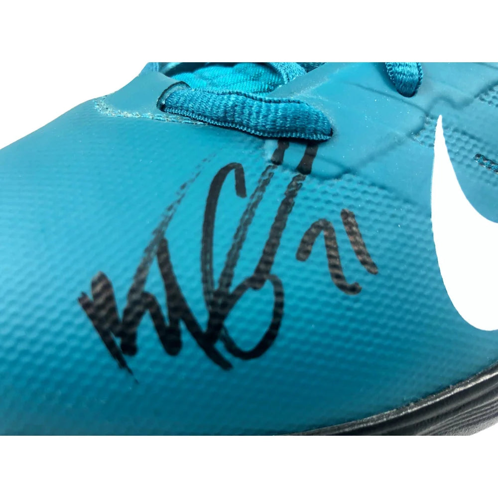 Brent Grimes Autographed Football Cleat - Tampa Bay Buccaneers, Miami Dolphins, Atlanta Falcons Player - JSA Certified - Perfect for NFL Memorabilia Collectors and Sports Fans Display