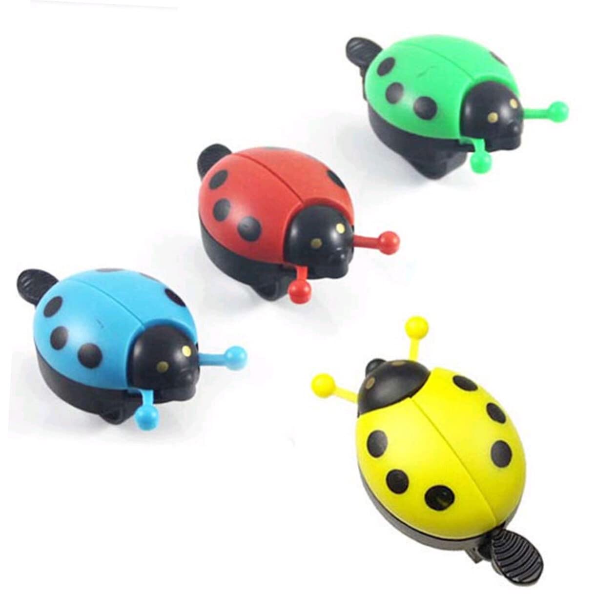 CLISPEED Cute Ladybug Bike Bell for Kids - Durable Bicycle Handlebar Bell with Rope for Boys & Girls - Perfect for Cycling Safety and Outdoor Adventures