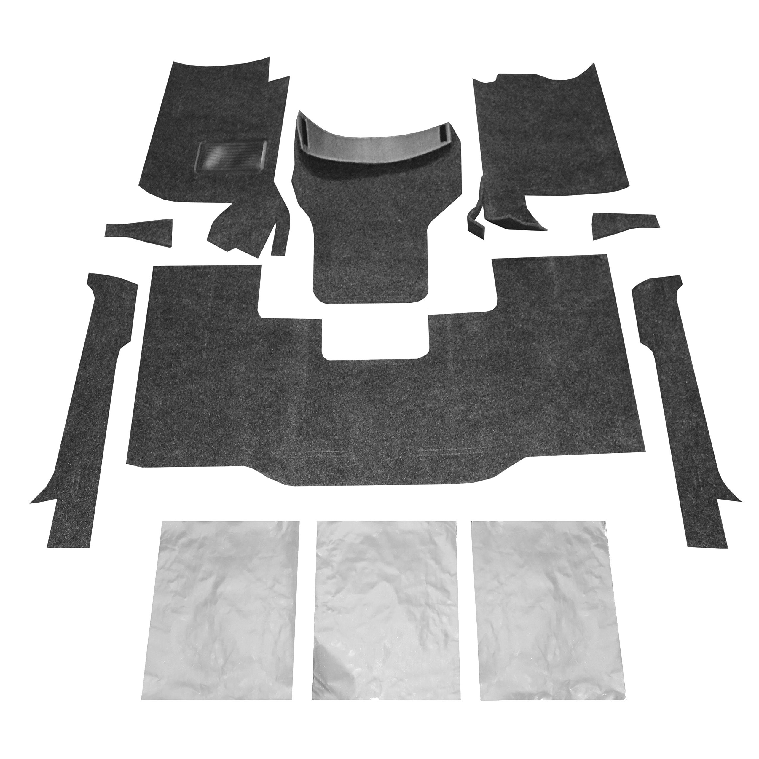 BedRug Jeep Combo Kit - CBRYJ87 for 1987-1995 Jeep Wrangler YJ (Includes Front & Cargo Kit) | Durable Bed Liner for Off-Roading, Camping & Truck Protection