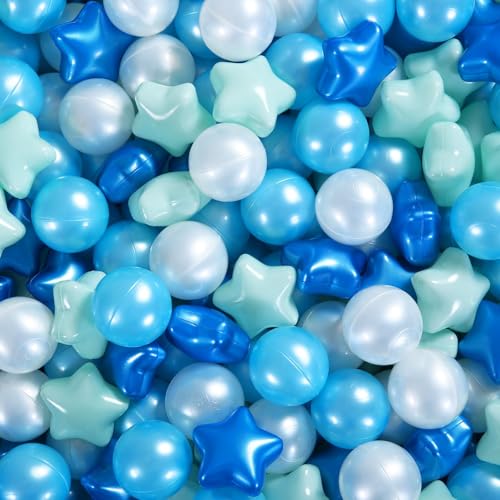 Pearl Blue White Cyan