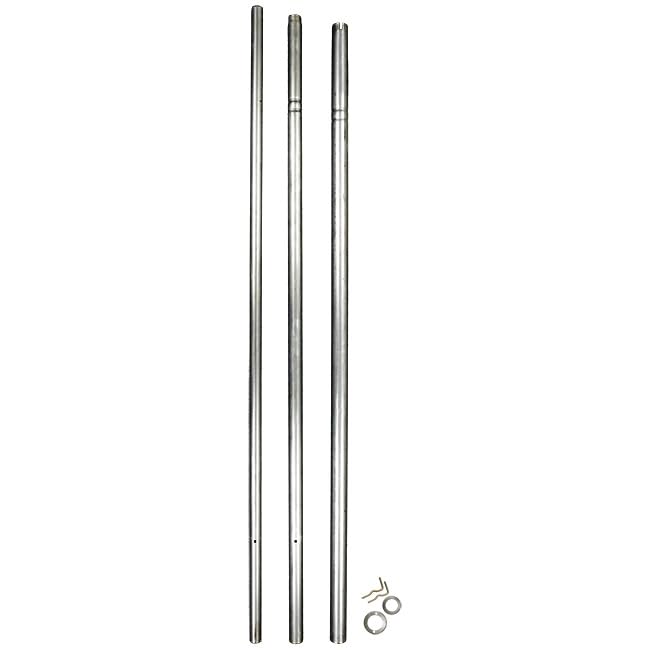 DP16 Telescoping Mounting Post - 3 Piece Adjustable Pole Assembly for Outdoor Security Cameras, Solar Panels & Antennas