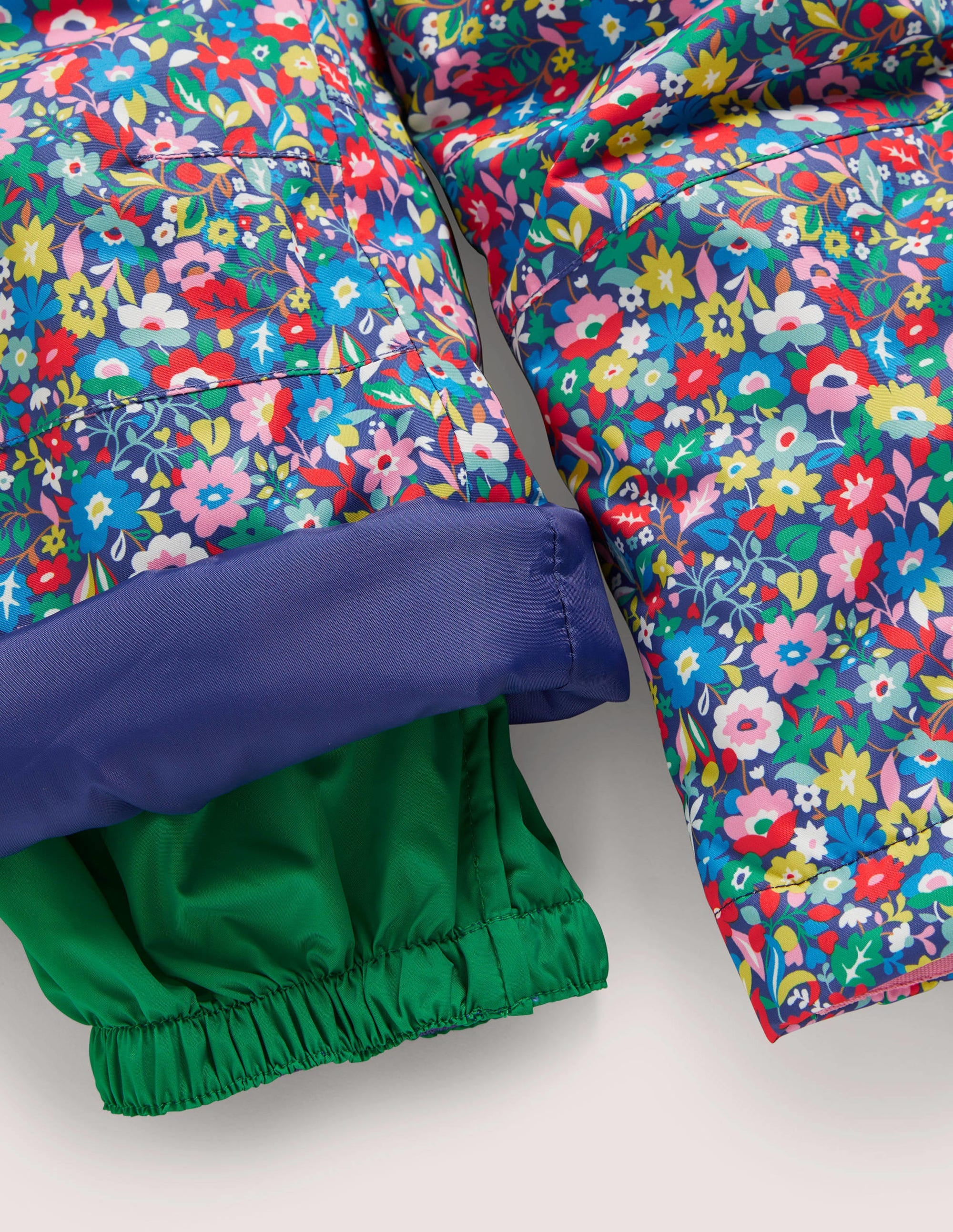 Waterproof All-Weather Pants with Multi Patchwork Floral Design - Perfect for Hiking, Camping & Outdoor Adventures