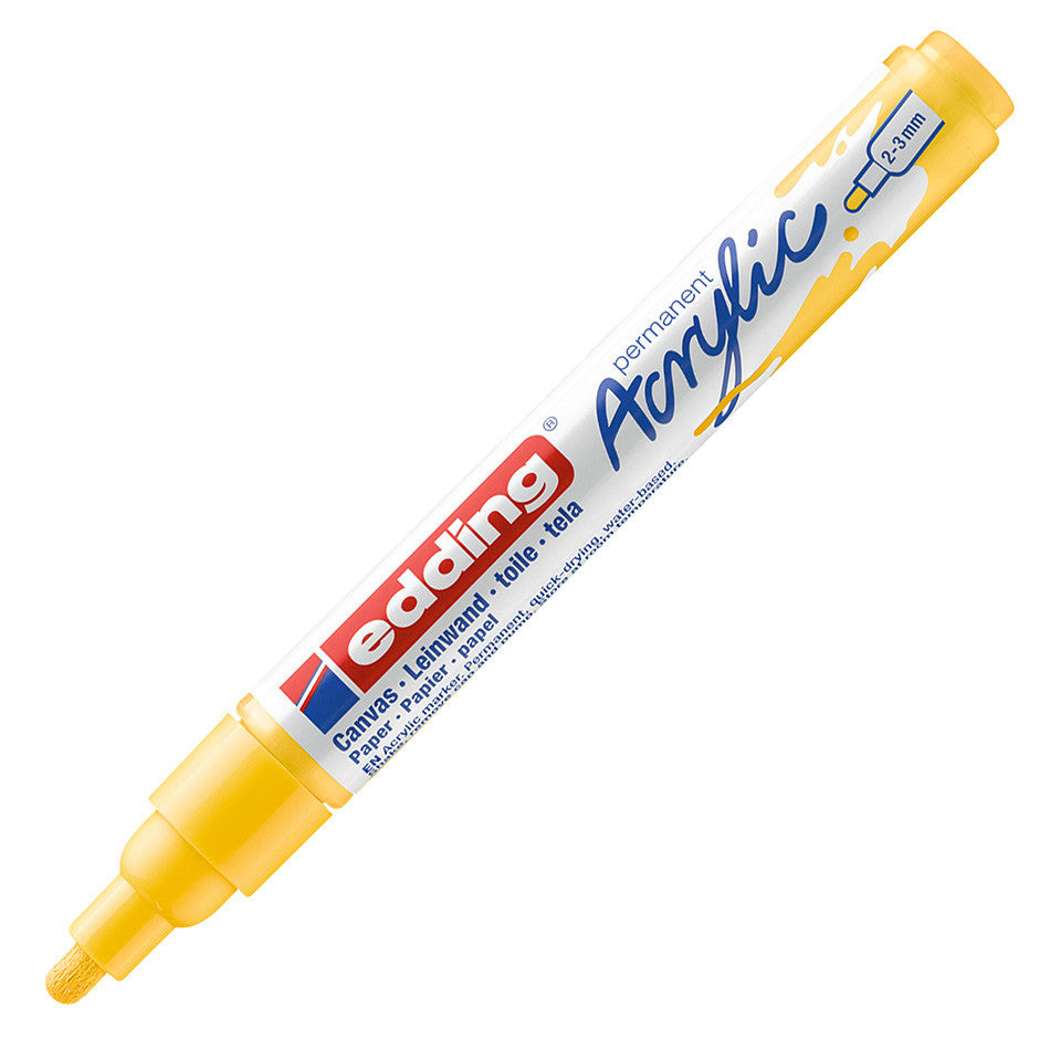 edding 5100 Acrylic Paint Marker - Medium Point (2.5mm) for Artists, DIY Crafts, Glass Painting & Rock Decor - Vibrant Waterproof Permanent Ink