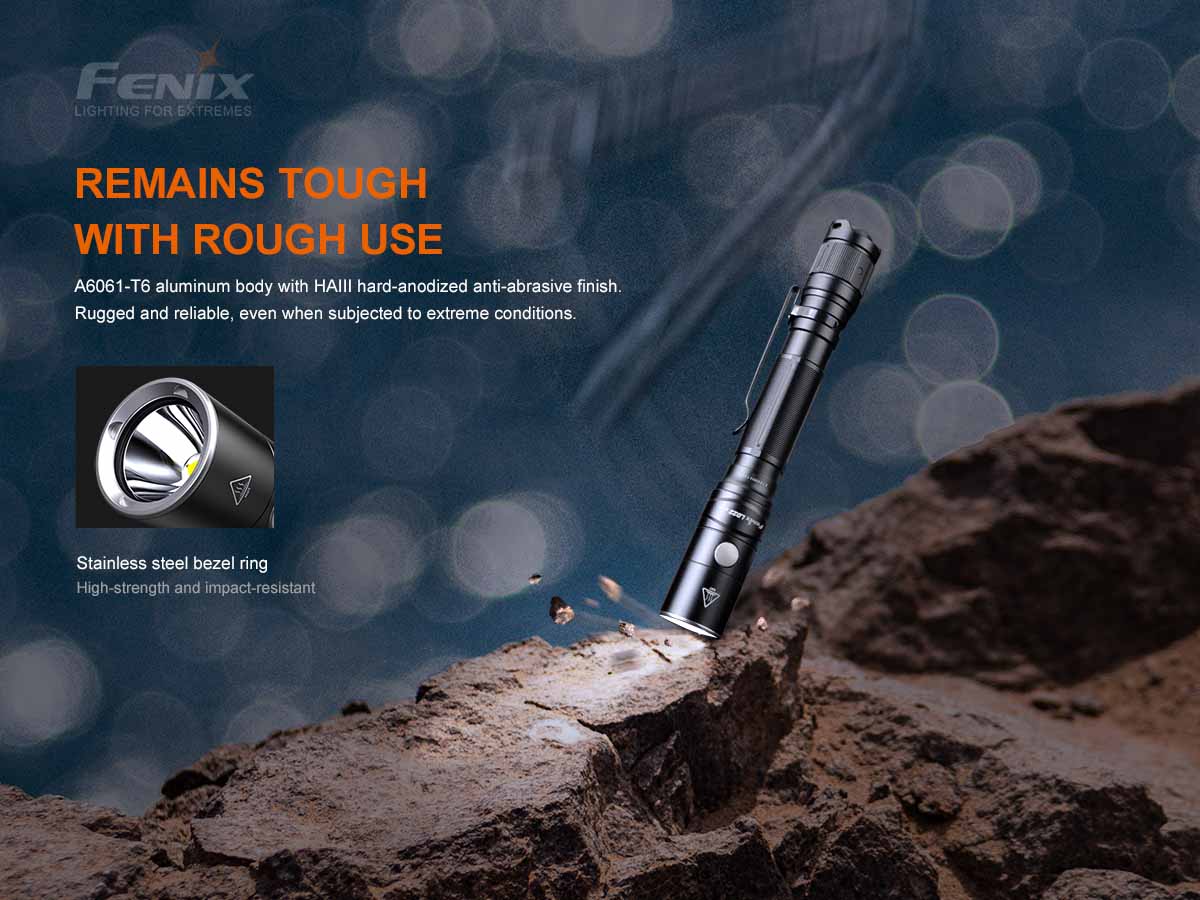 Fenix LD22 V2.0 Tactical Flashlight - 300 Lumens, Waterproof LED Torch for Camping, Hiking, Emergency & Outdoor Adventures
