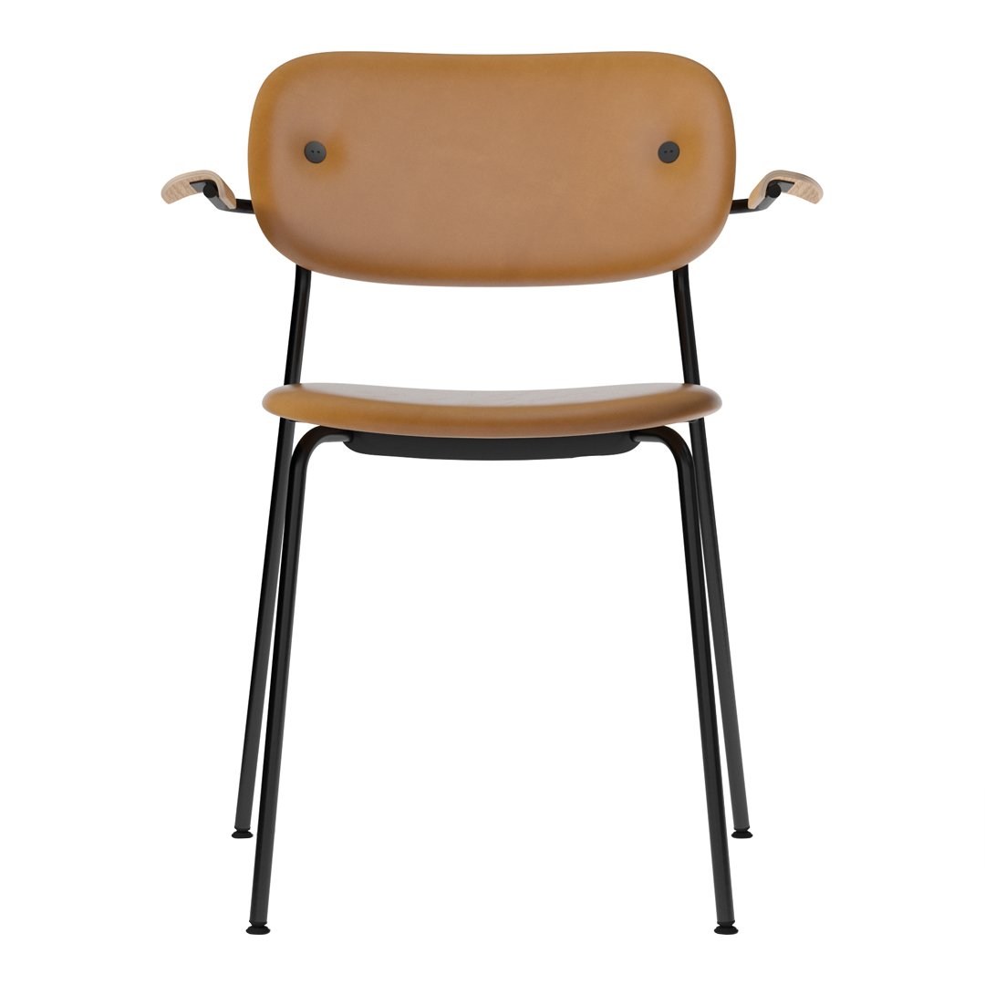 Modern Co Dining Chair with Armrests - Fully Upholstered Comfortable Seat for Kitchen, Dining Room & Breakfast Nook