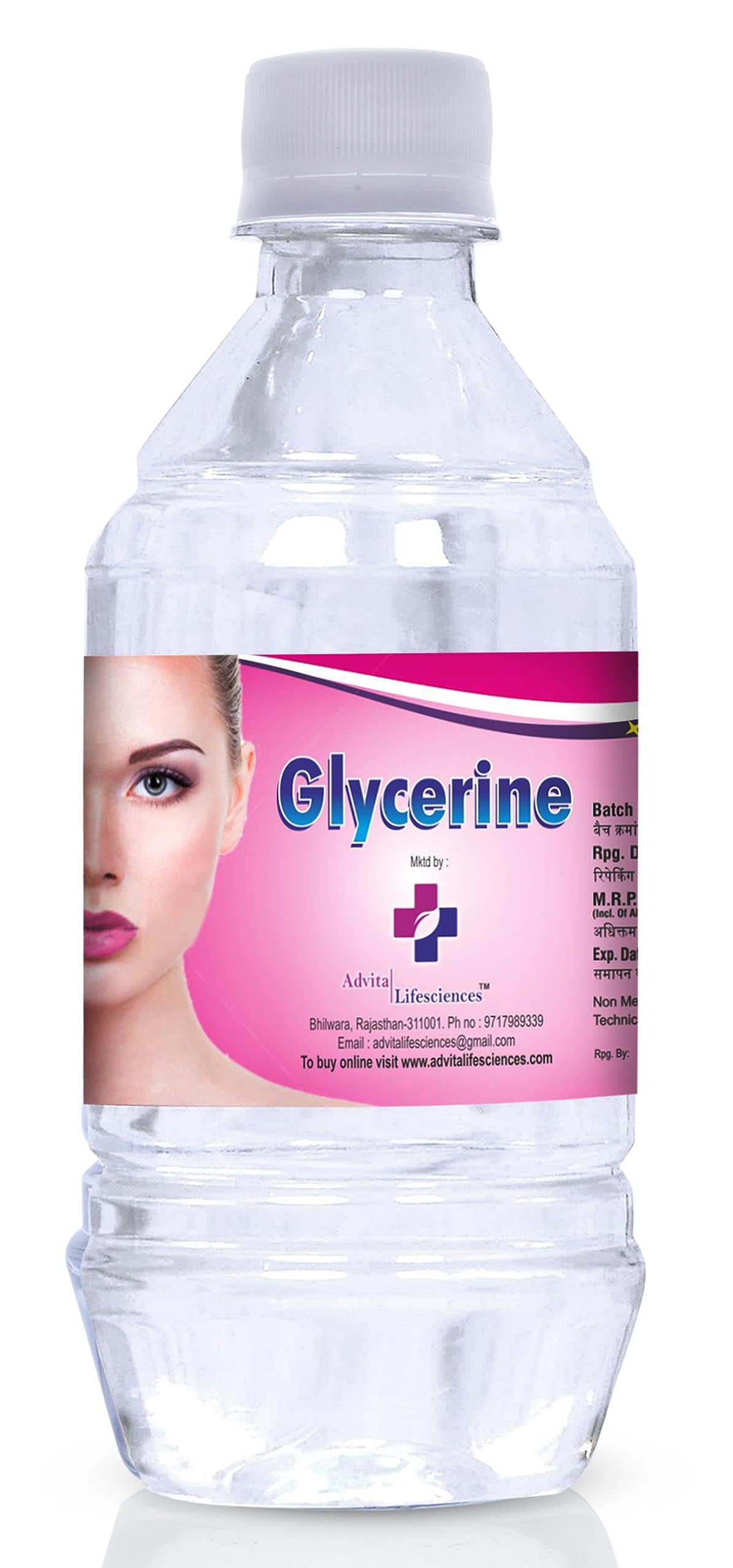 Advita Lifesciences Pure & Thick Liquid Glycerin (400g) - Natural Unscented Skin & Hair Moisturizer for Dryness Relief | Hydrates Face, Body & Scalp | Perfect for DIY Beauty Recipes & Winter Care