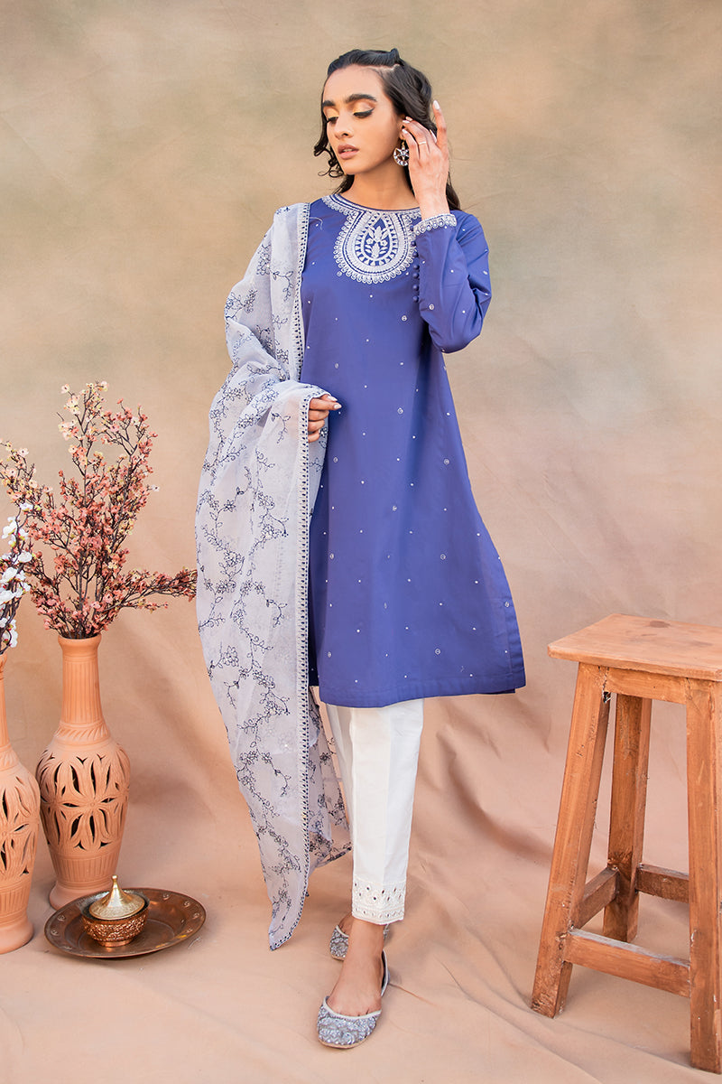 Stylish Amaranth 2-Piece Set (Shirt & Dupatta) for Women - Perfect for Festivals, Weddings & Special Occasions
