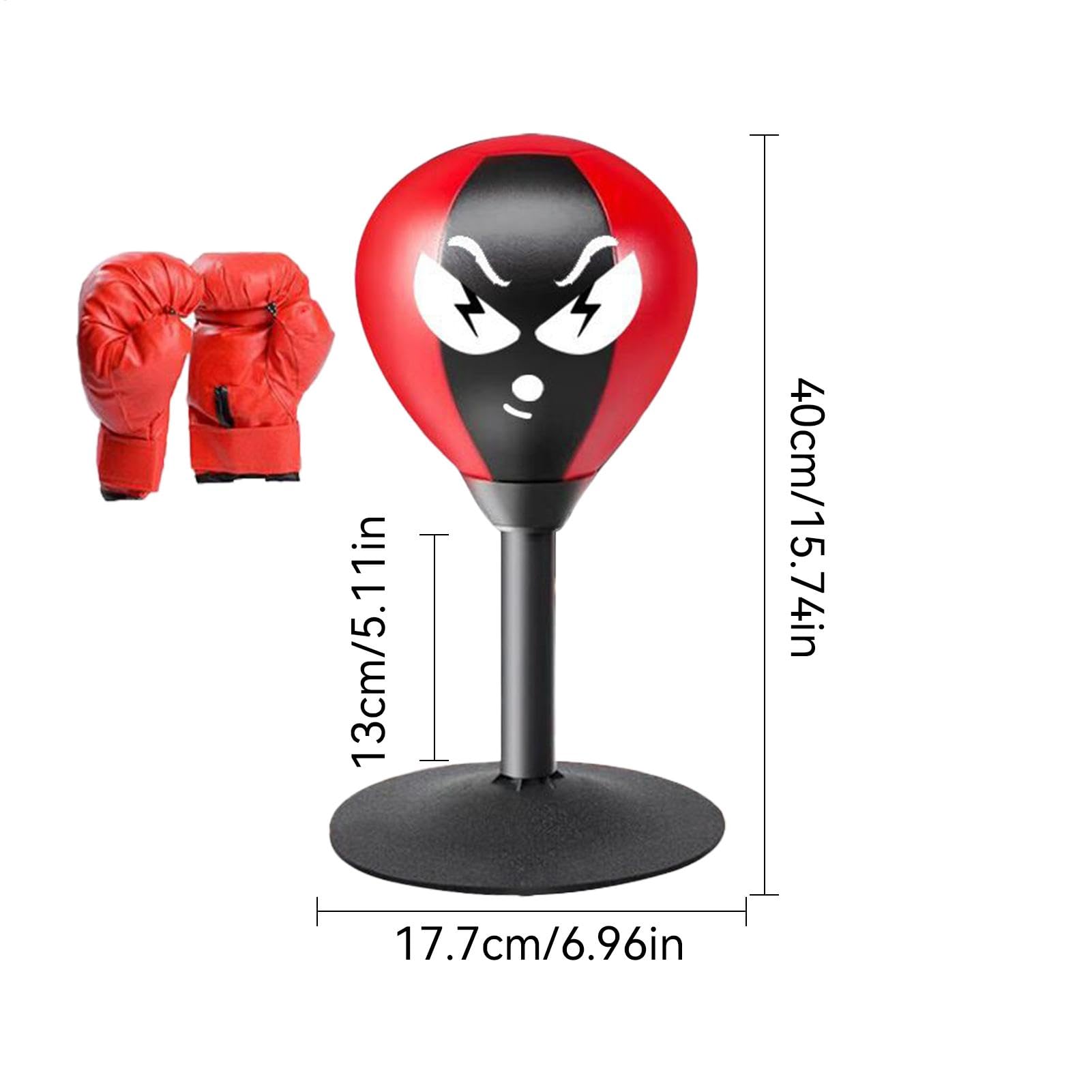 Fun Punch Rage Bag - Heavy Duty Desktop Boxing Ball with Suction Cup for Stress Relief | Anger Management & Office Stress Relief Tool for Kids & Adults | Perfect for Home, Office & Classroom Use
