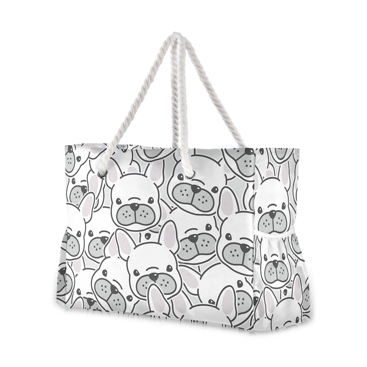 TSENQUE Extra Large Beach Bag - Colorful Skull Flower Design, Foldable Lightweight Tote for Women, Waterproof Travel Gym Shopping Bag | Perfect for Beach Vacation, Pool Party, Yoga Class & Weekend Getaways