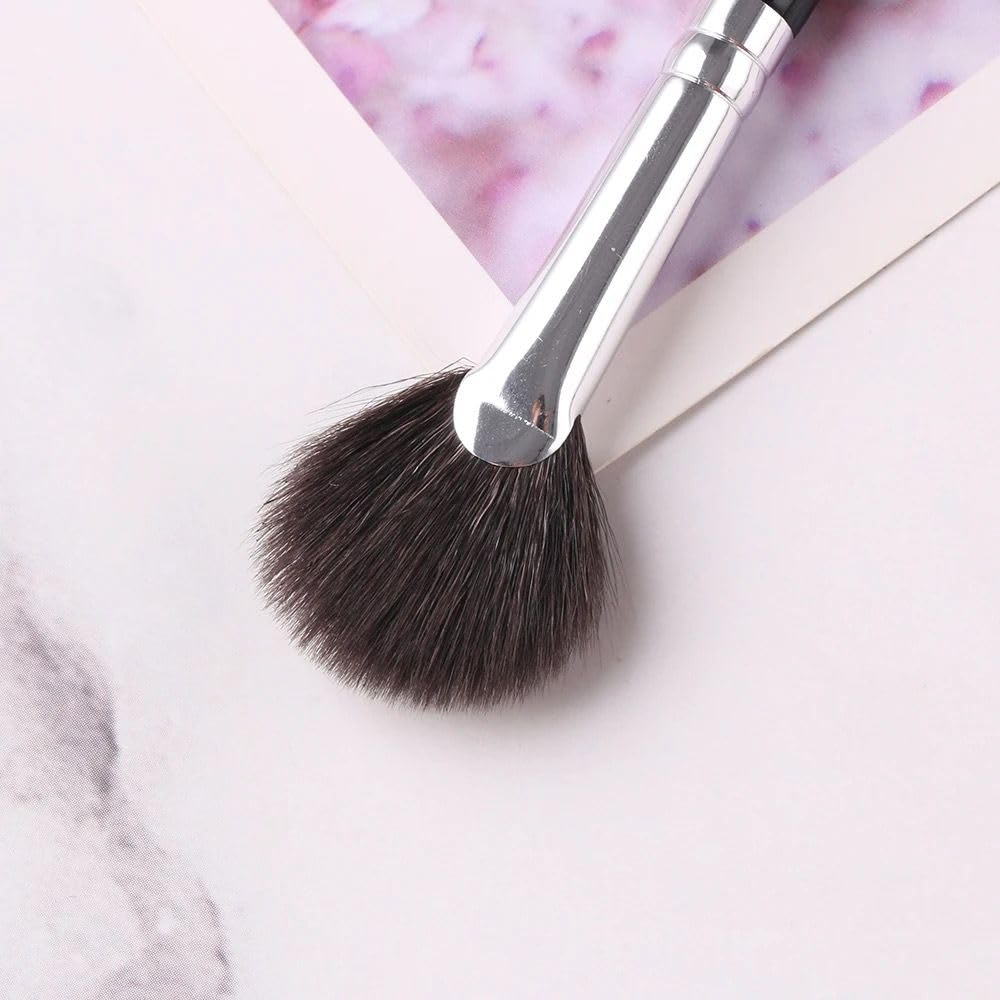 Professional Vegan Blush Brush - Soft Synthetic Makeup Brush for Face Highlighting & Blending | Powder & Cream Cosmetics