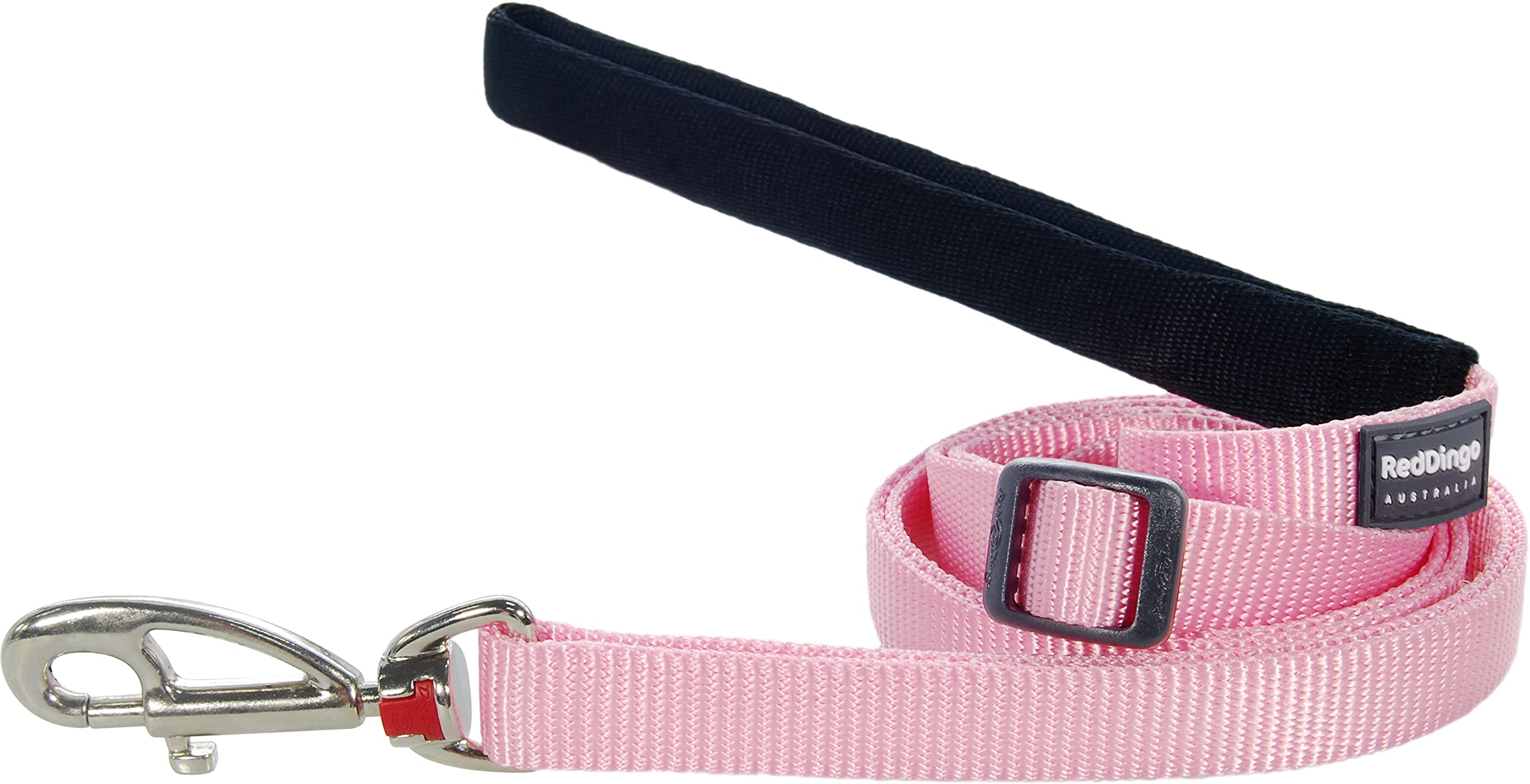 Red Dingo Classic Dog Leash - Large Pink Durable Nylon Walking Lead for Medium to Large Dogs - Perfect for Daily Walks, Training & Outdoor Adventures