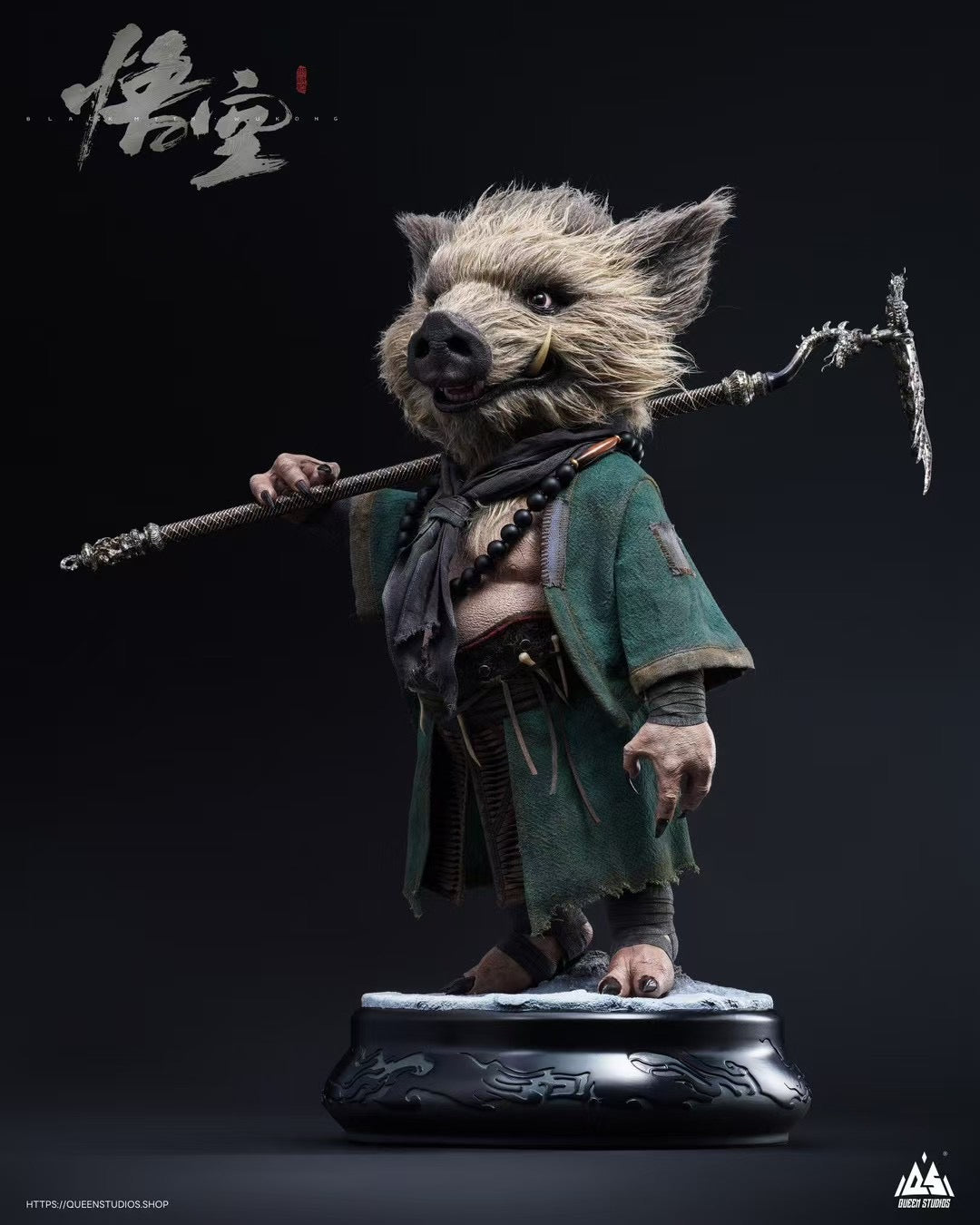 Queen Studio Licensed Zhu Bajie Statue - Authentic Chinese Mythology Collectible for Home Decor & Gift Giving | Perfect for Anime Fans, Feng Shui & Asian Culture Enthusiasts