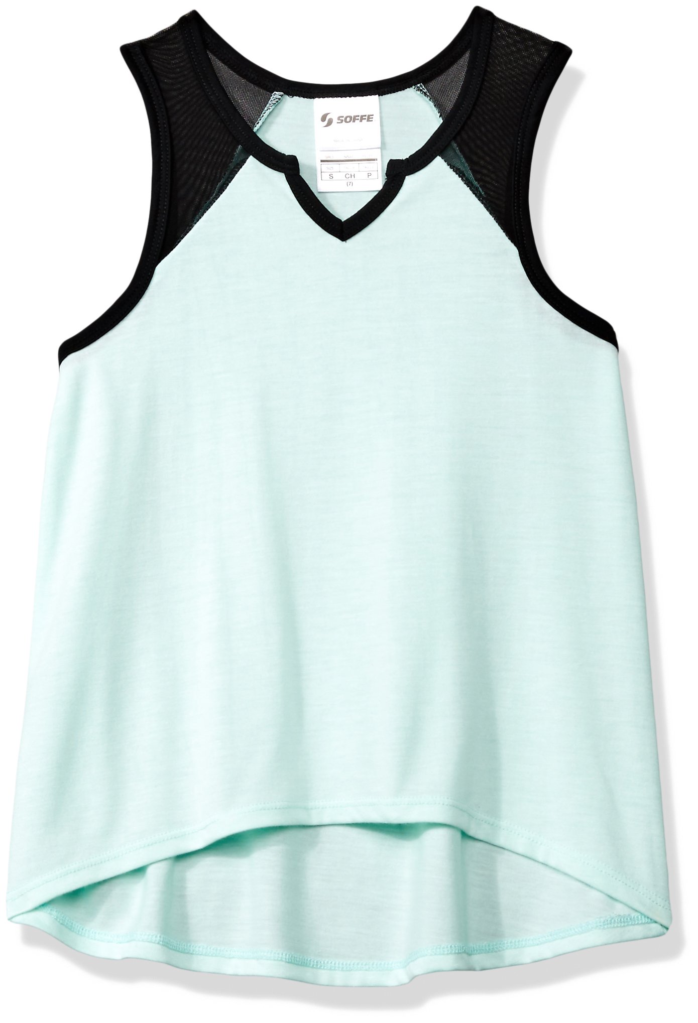 Soffe Girls' Skinny Muscle Up Tee - Slim Fit Workout Shirt for Women - Perfect for Yoga, Gym & Running