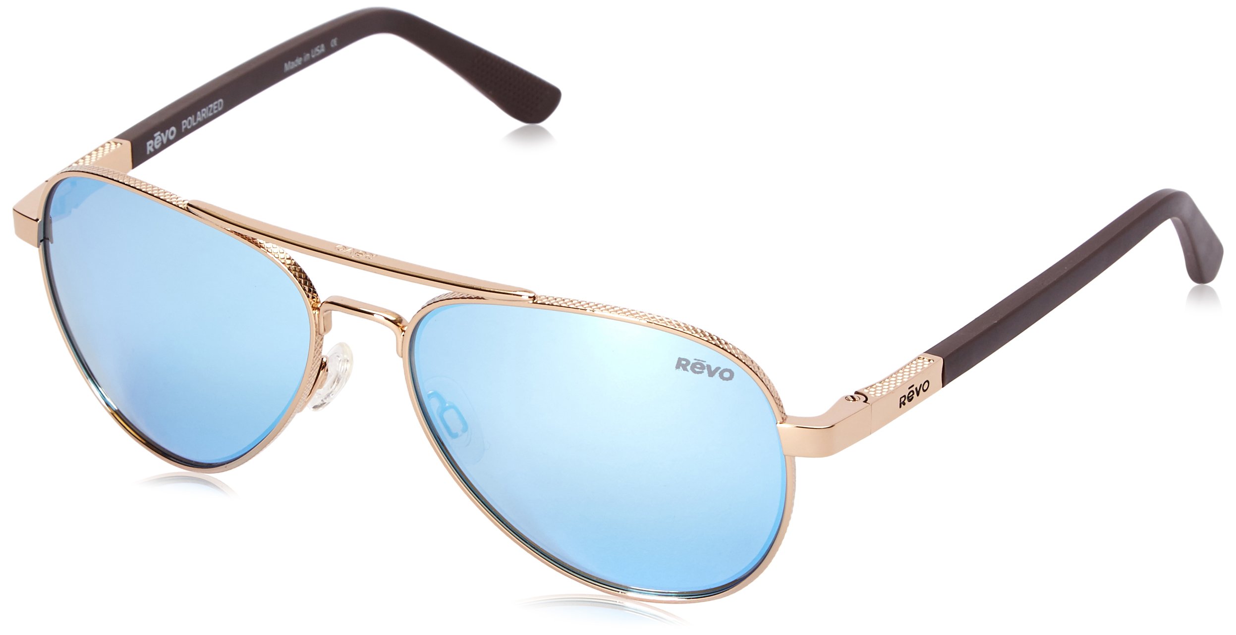 Revo Polarized Sunglasses for Men & Women - Classic Aviator Frame with UV Protection - Perfect for Driving, Travel & Outdoor Activities