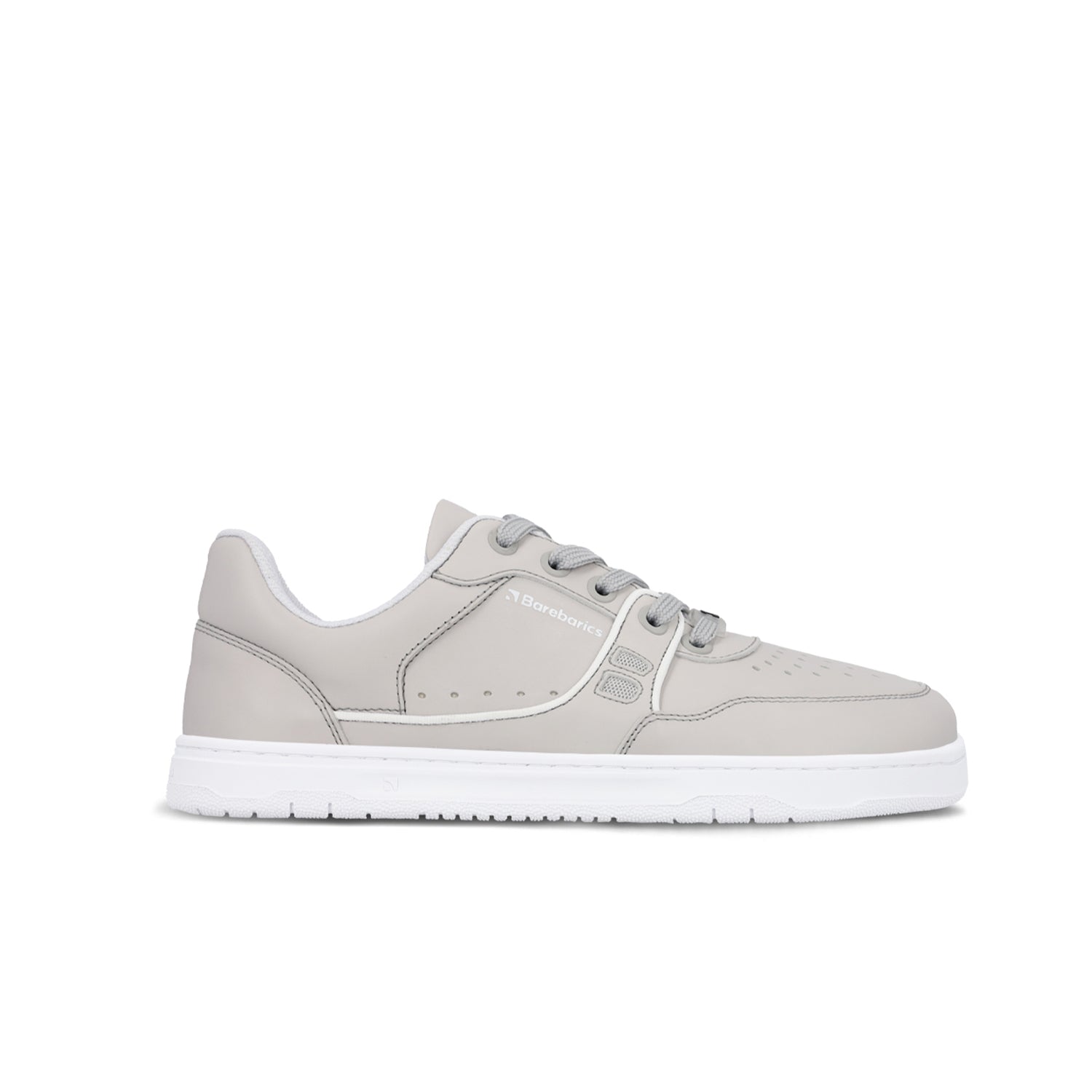 Barebarics Arise Barefoot Sneakers for Women & Men - Light Grey Minimalist Shoes for Running, Walking & Gym Workouts