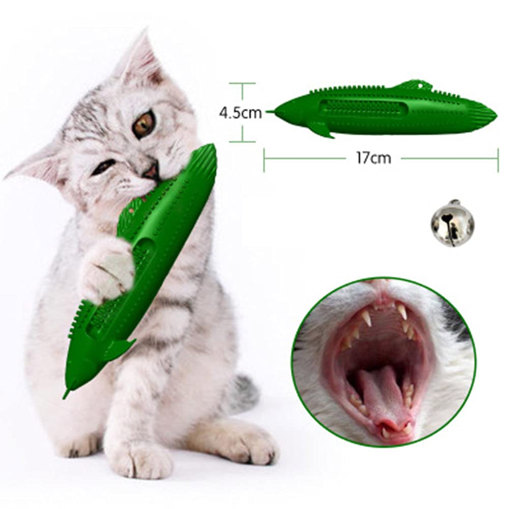VALINK Cat Toothbrush & Catnip Chew Toy - Interactive Dental Care Toy for Kittens & Cats - Promotes Teeth Cleaning & Oral Health - Perfect for Playtime & Dental Hygiene
