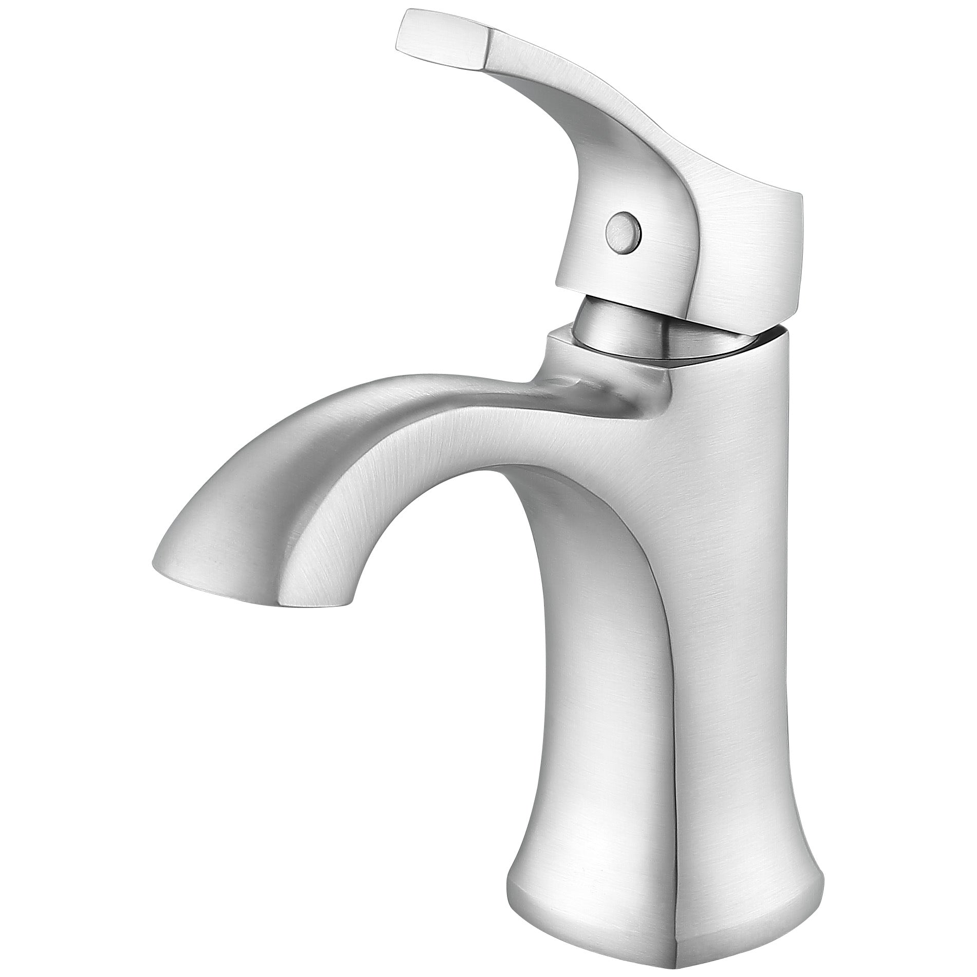 Ancona Morgan Series Single Lever Brushed Nickel Bathroom Faucet - Modern Water-Saving Design for Bathroom Sink, Vanity, and Powder Room Installation