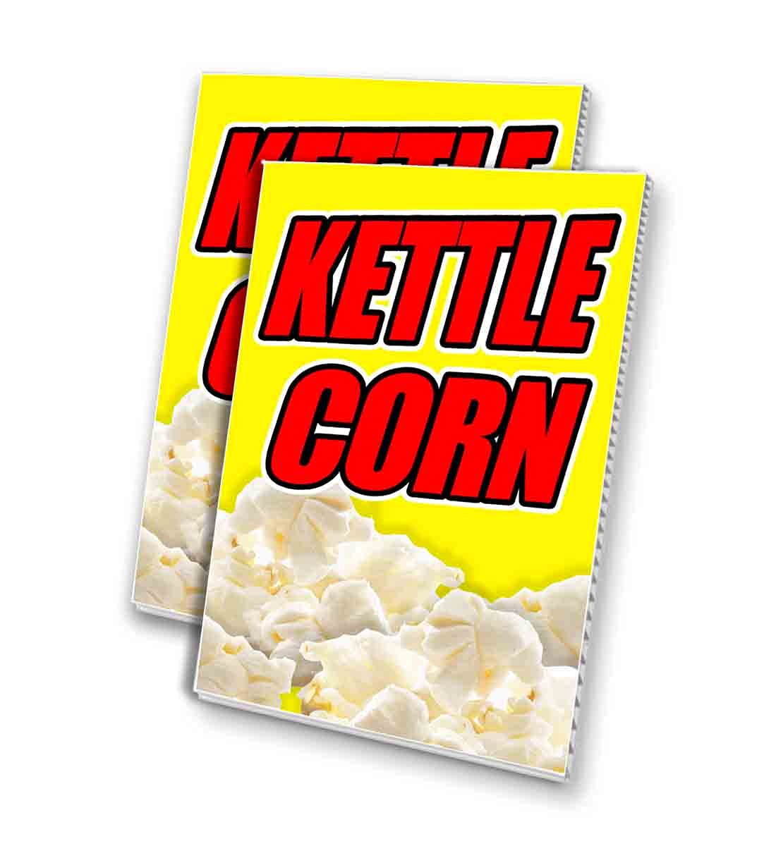 4mm Corrugated Plastic Panel - Kettle Corn Design (24