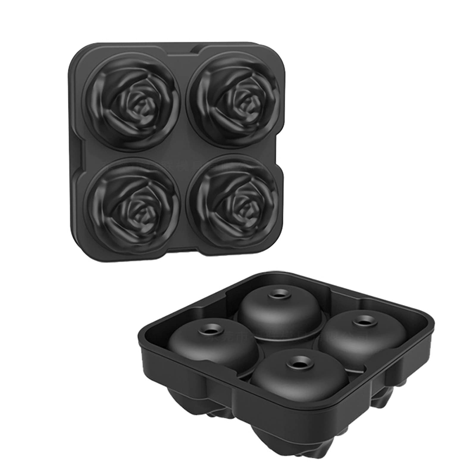 Premium Rose Flower Ice Cube Tray - Silicone Mold for Cocktails, Drinks & Decor - Creative Floral Ice Cubes for Parties, Weddings & Home Decor